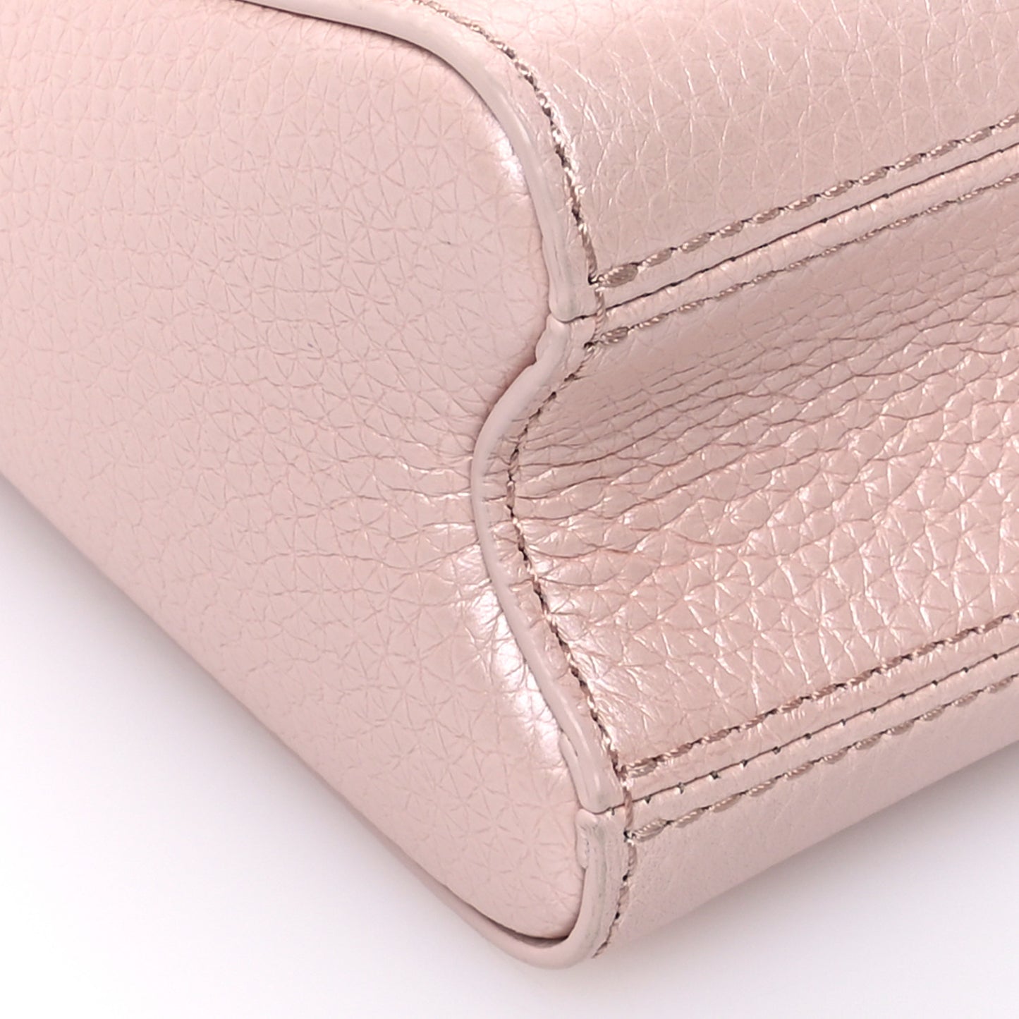 Iridescent Grained Calfskin Summer Splash Twist PM Pink