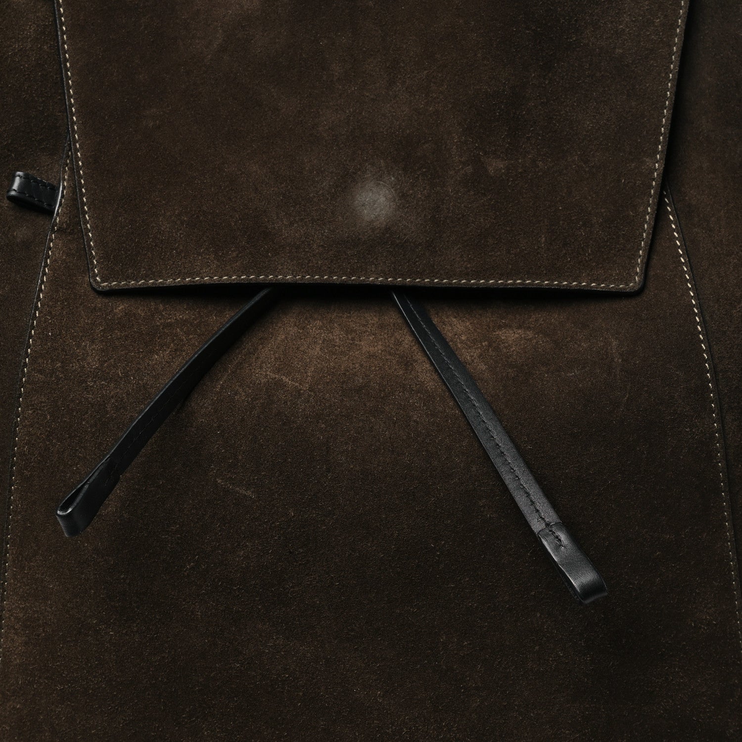 Loewe Suede Calfskin Drawstring Backpack Brown 7 of 9