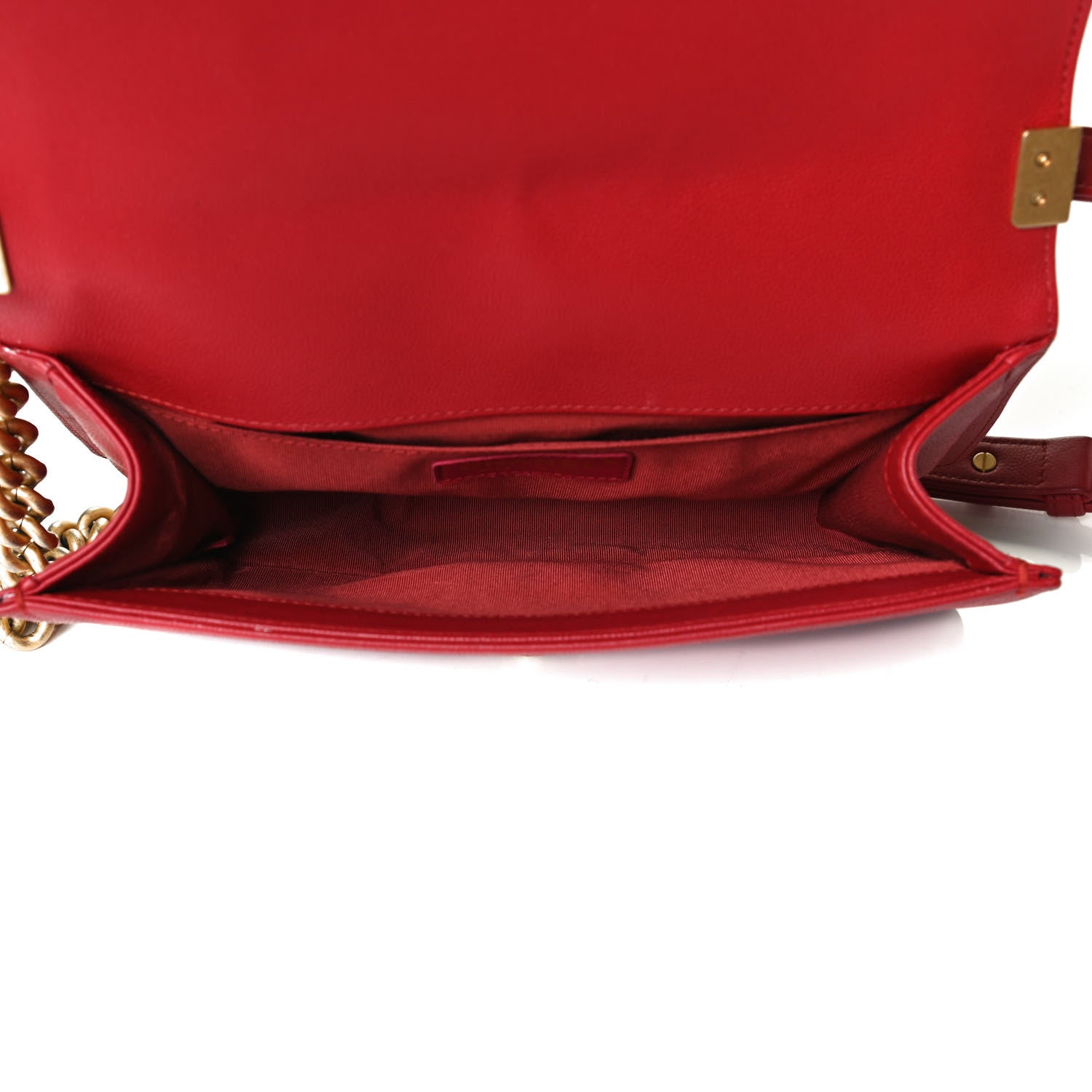 Chanel Caviar Quilted Medium Boy Flap Red 4 of 11