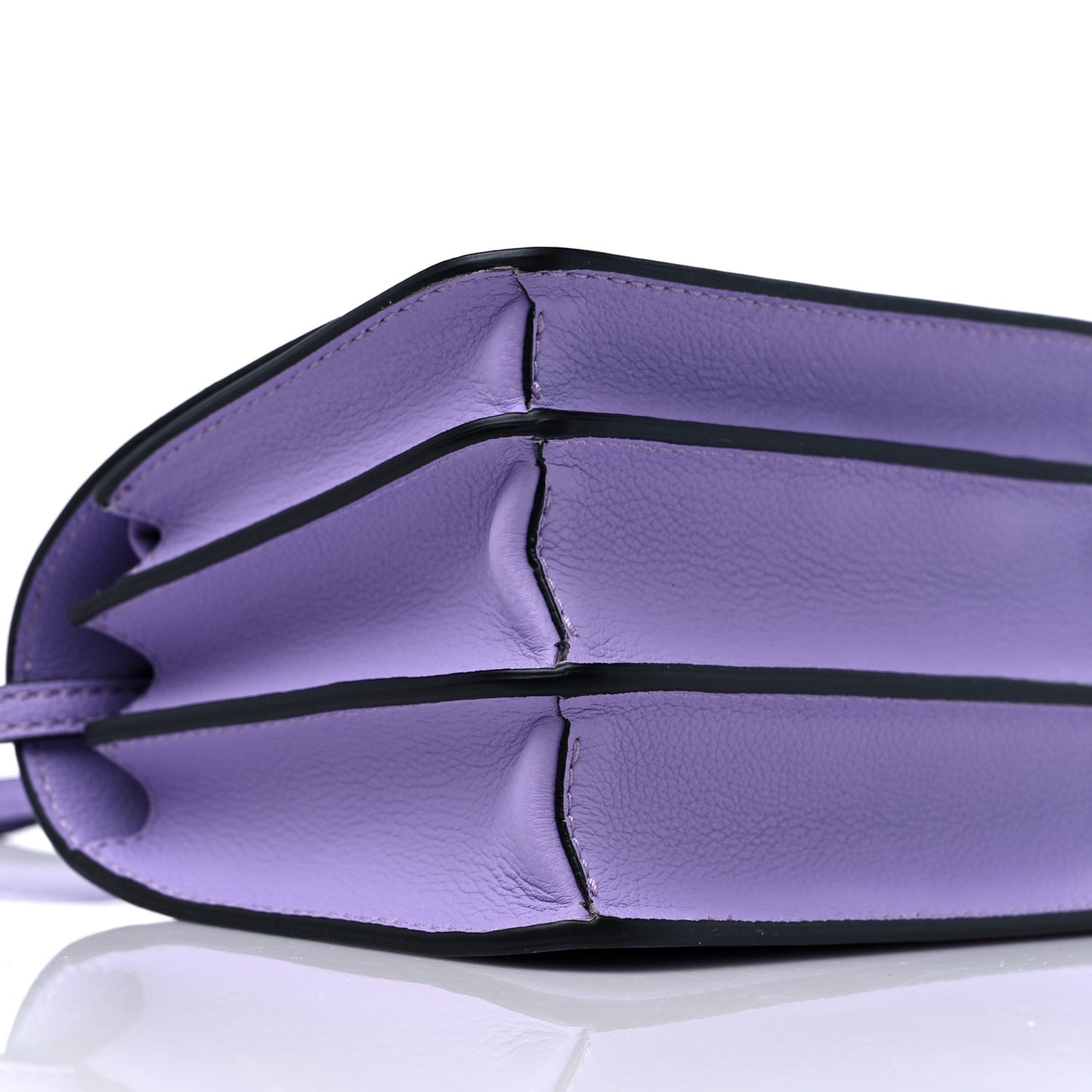 Grained Calfskin La Medusa Shoulder Bag Lilac
