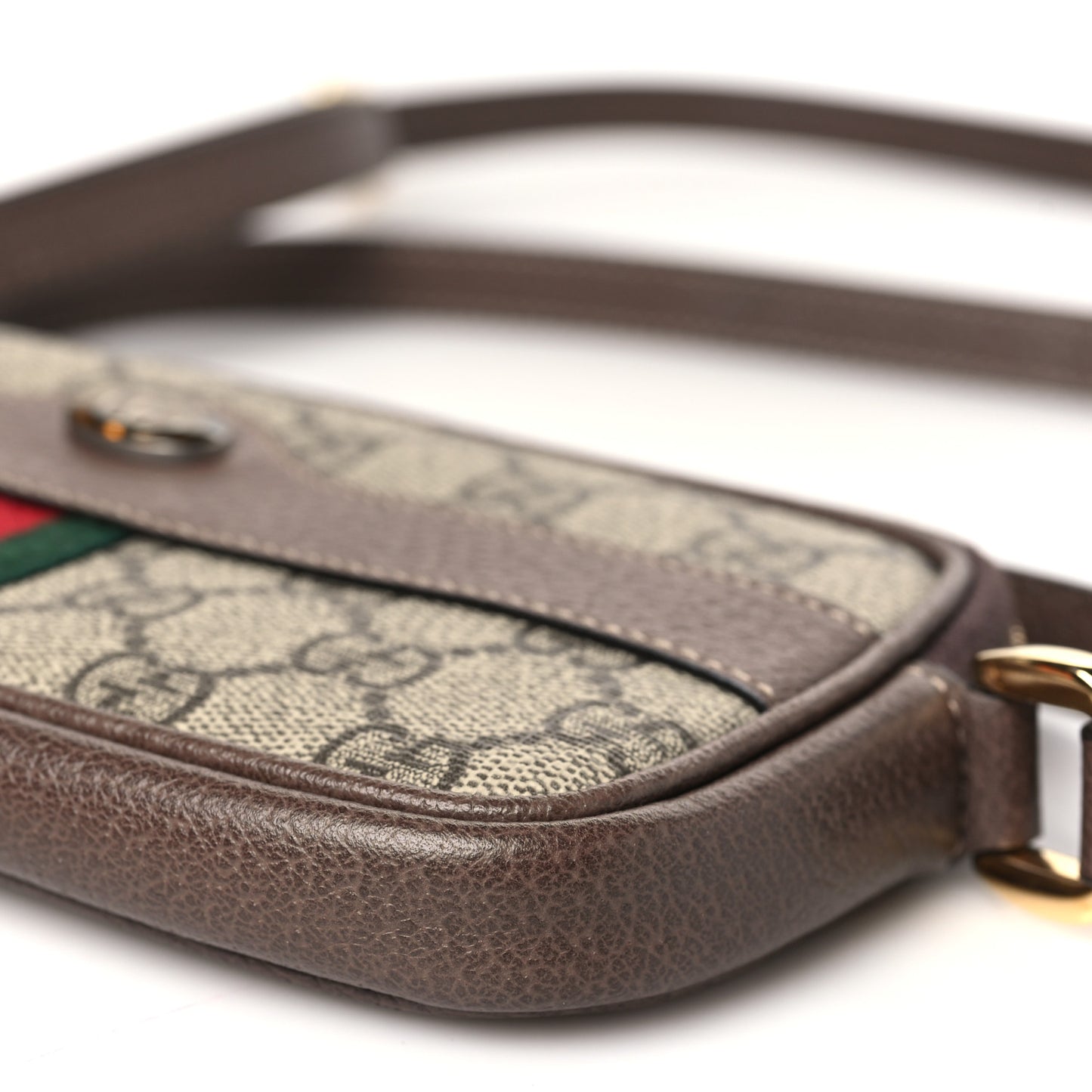 GG Supreme Monogram Web Mini Ophidia GG Bag Brown
