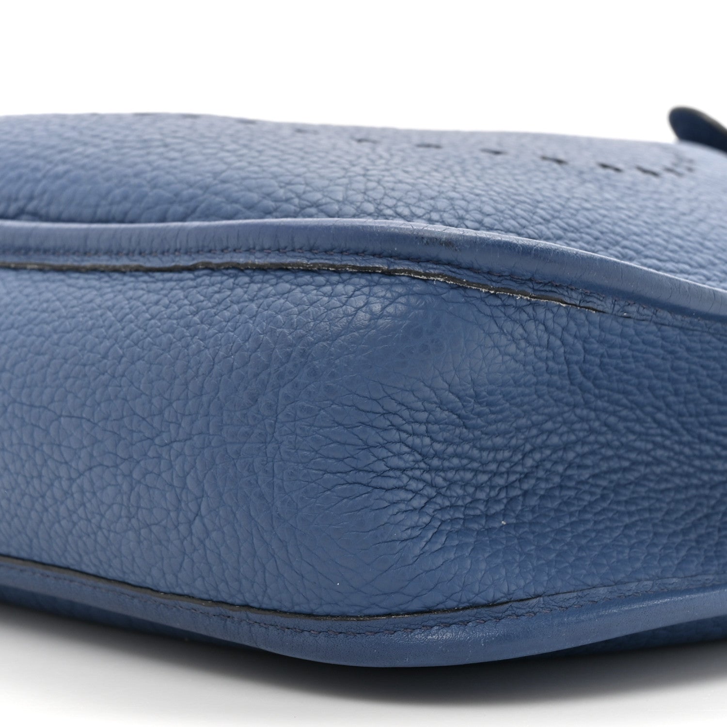 Hermes Taurillon Clemence Evelyne PM Bleu Brighton 9 of 17