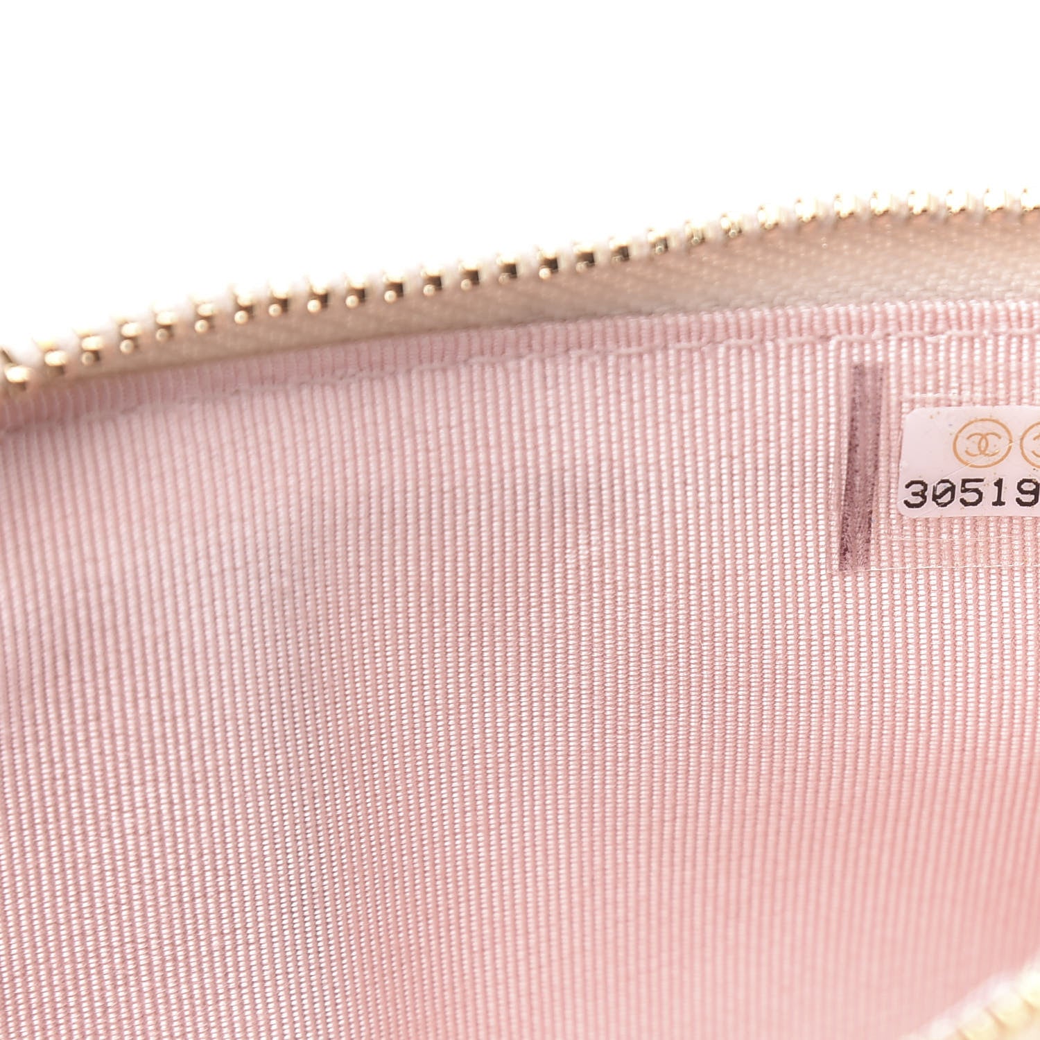 Chanel Iridescent Lambskin Quilted Classic Flat Wallet Pouch Ivory 7 of 10