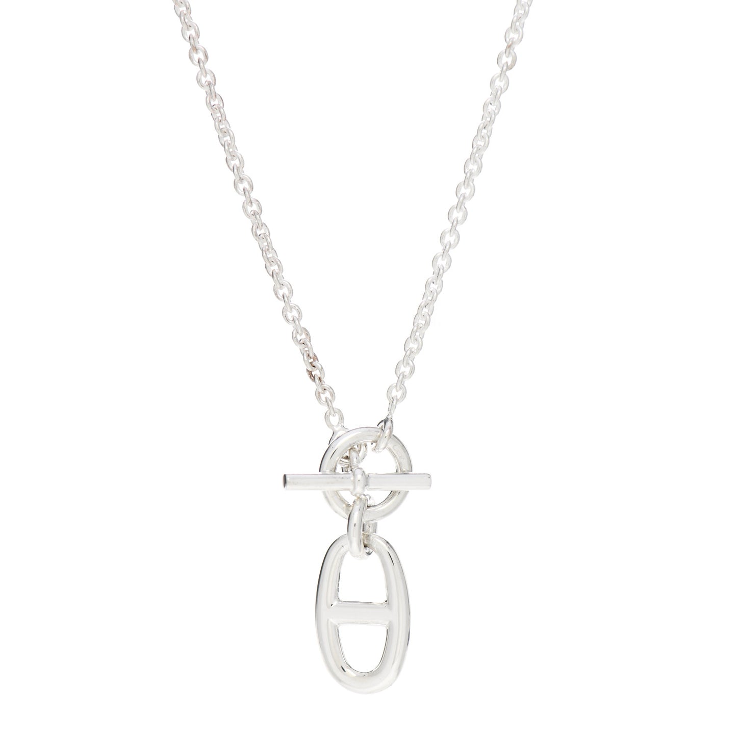 Sterling Silver Amulette Chaine d'Ancre Necklace
