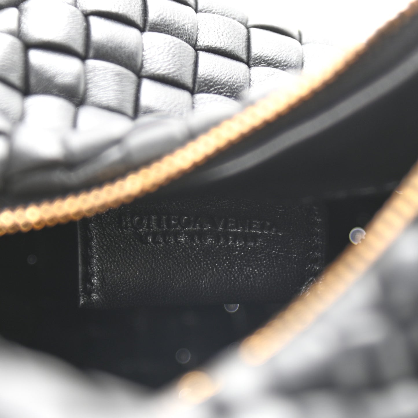 Lambskin Intrecciato Mini Padded Jodie Black