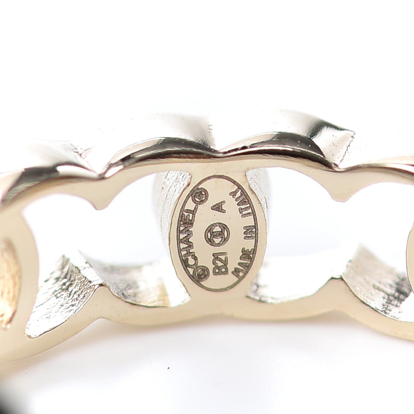 Metal CC Ring 50 5.25 Gold