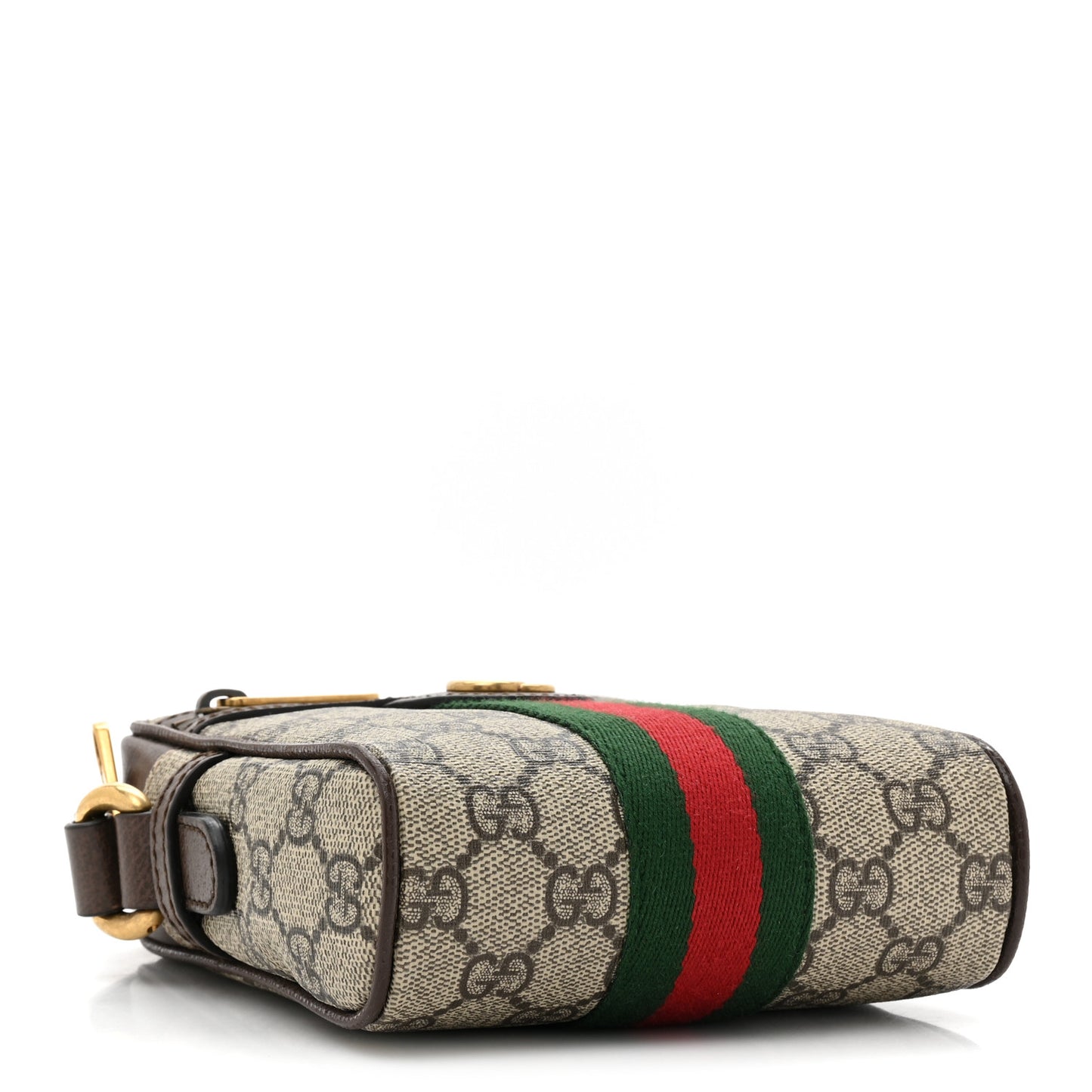 GG Supreme Monogram Web Mini Ophidia Messenger Brown