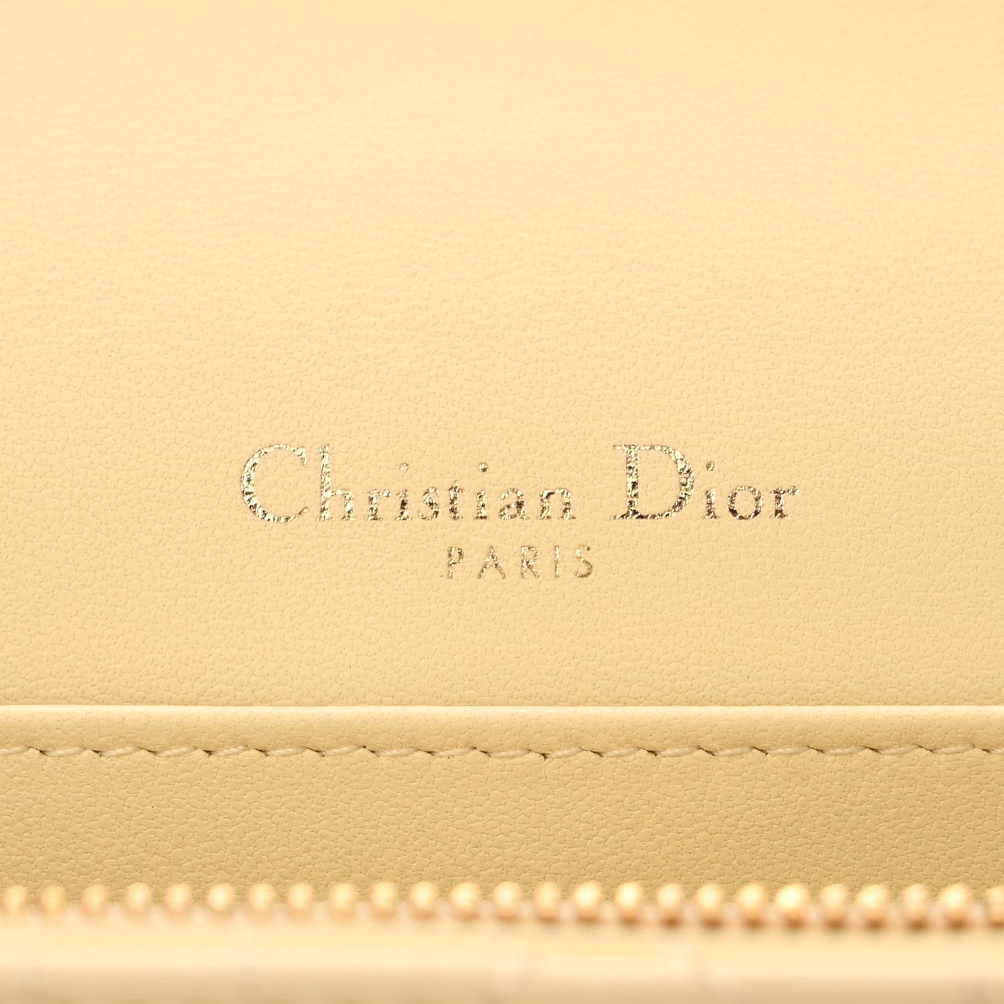 Lambskin Cannage Chain My Dior Daily Chain Pouch Soft Yellow