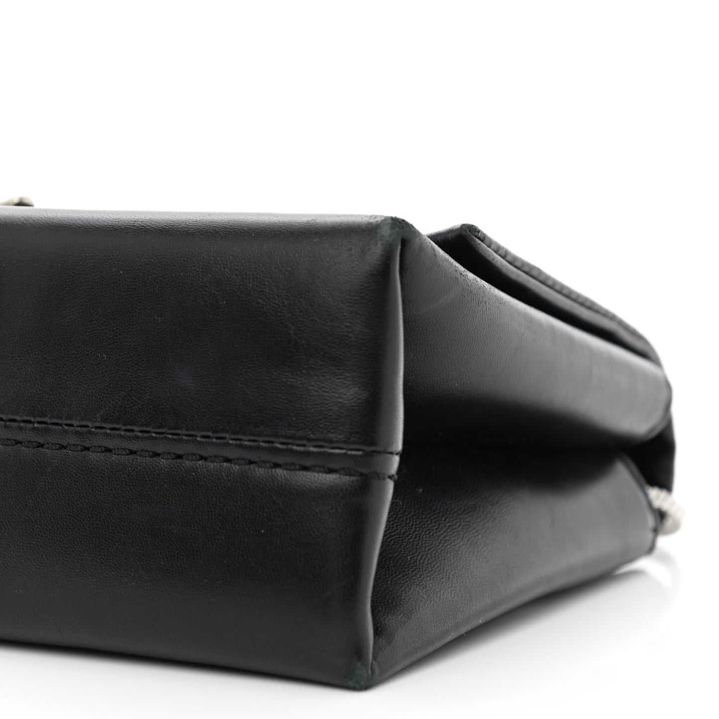 Calfskin Alix Soft Flap Clutch Black