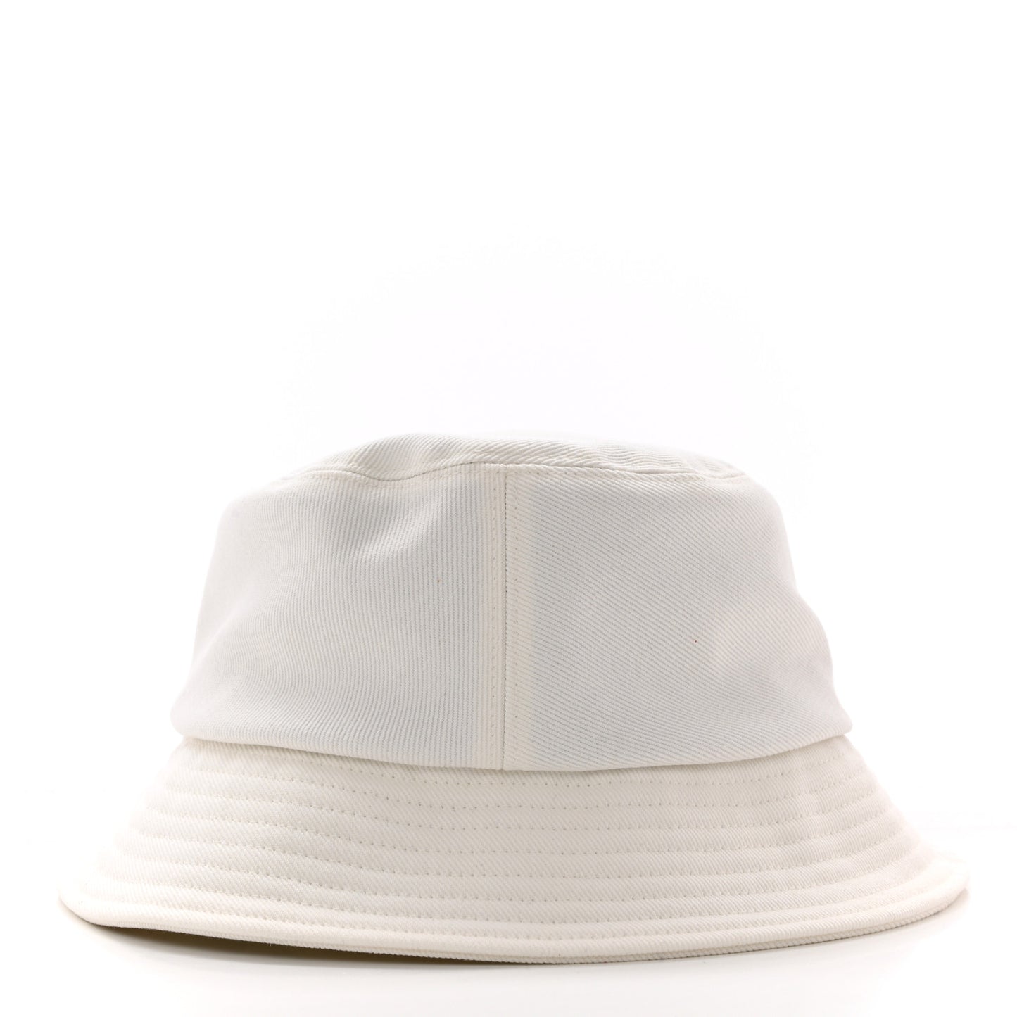 Fabric Logo Bucket Hat S White