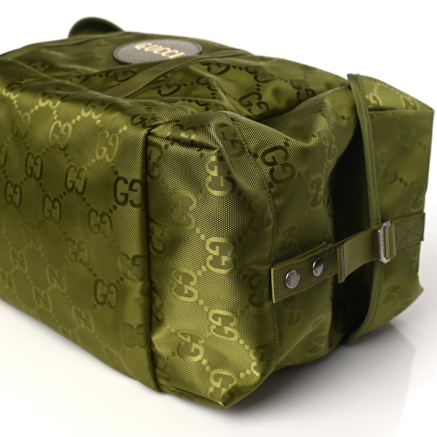 Gucci Econyl Nylon Monogram Off The Grid Duffle Bag Juniper Green 10 of 10