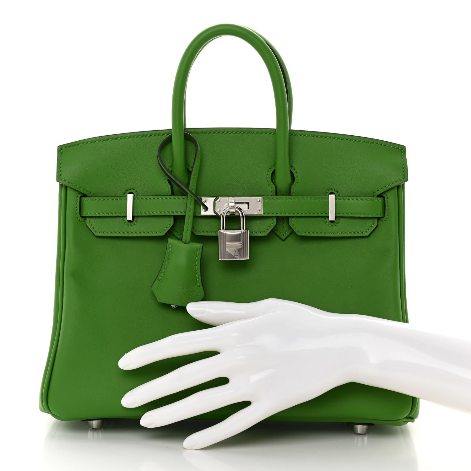 Hermes Swift Birkin 25 Vert Yucca 2 of 14