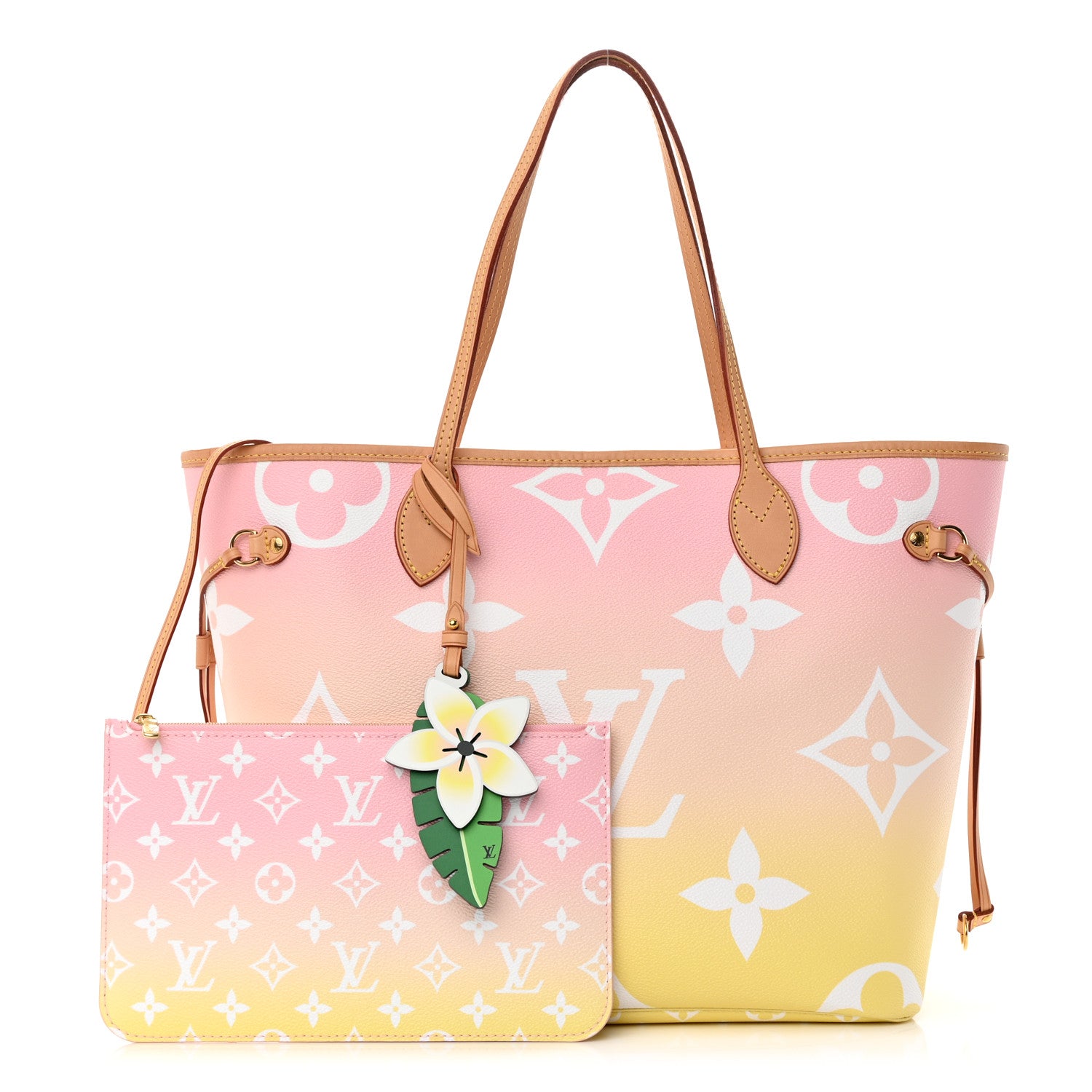 Louis Vuitton Monogram Giant By The Pool Neverfull MM Light Pink 1 of 14