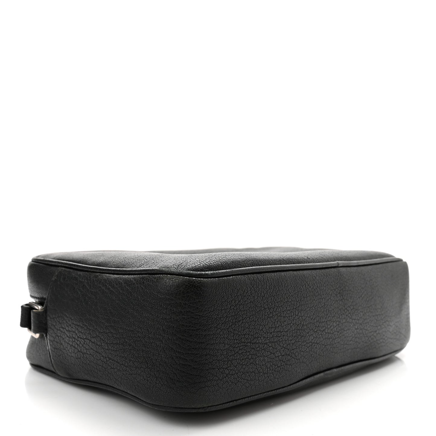 Grained Lambskin Monogram Lou Camera Bag Black