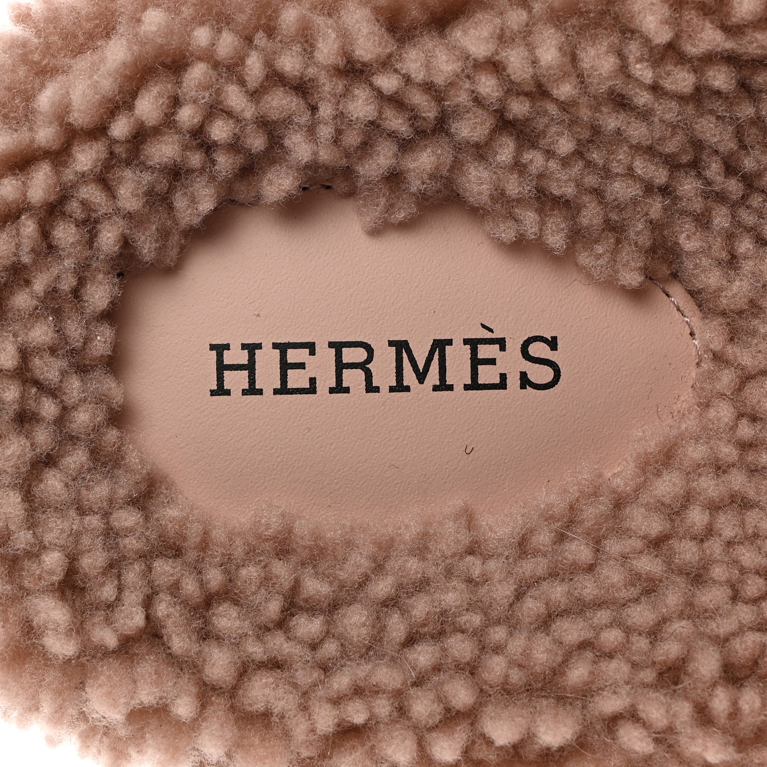 Hermes Woolskin Womens Chypre Sandals 40 Bois De Santal 6 of 9