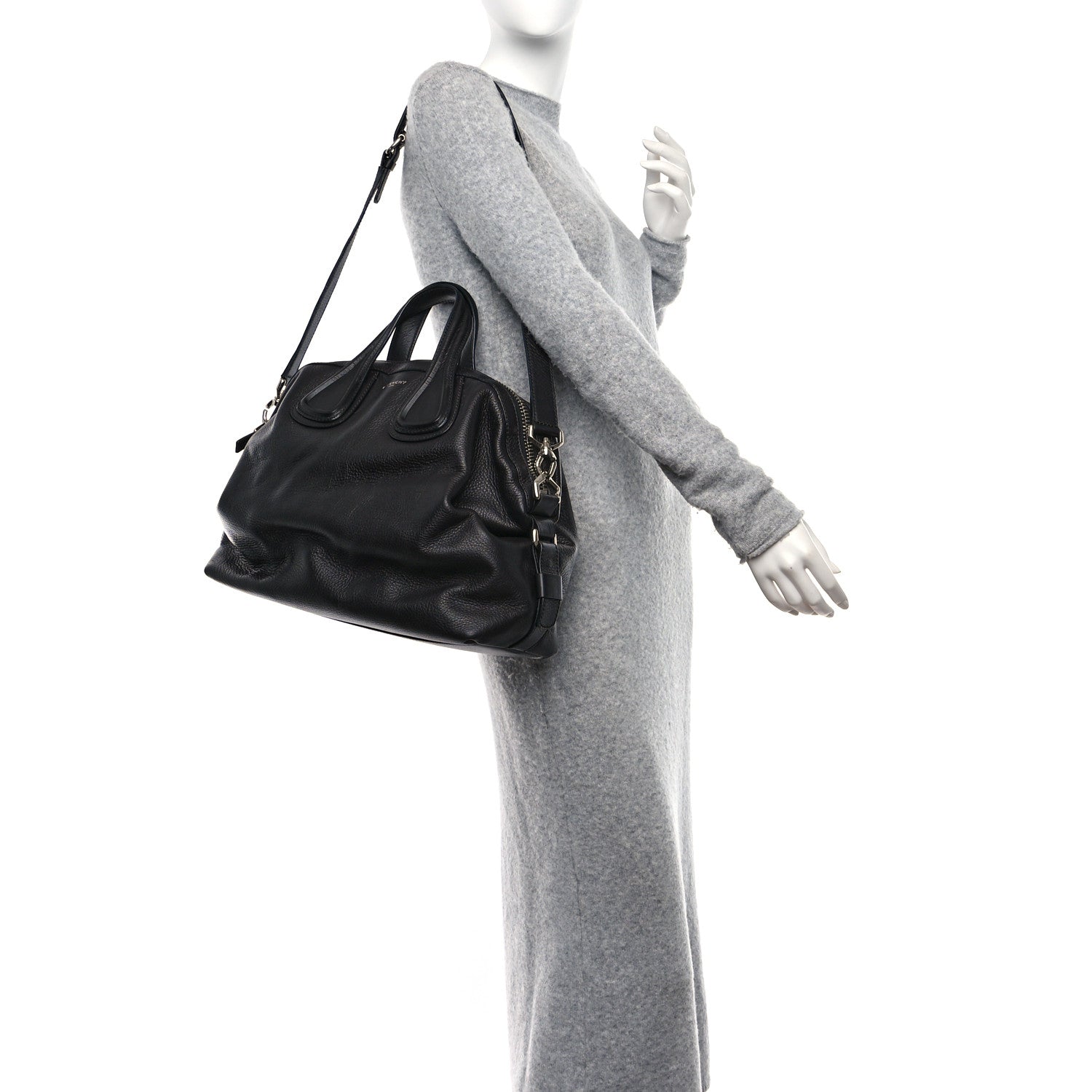 Givenchy Waxy Grained Calfskin Medium Nightingale Black 2 of 10