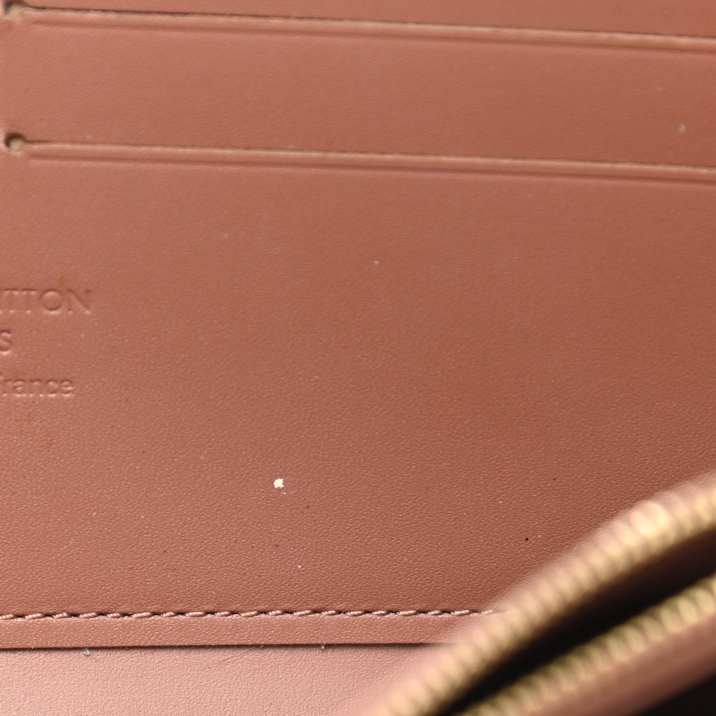 Vernis Zippy Wallet Rose Velours