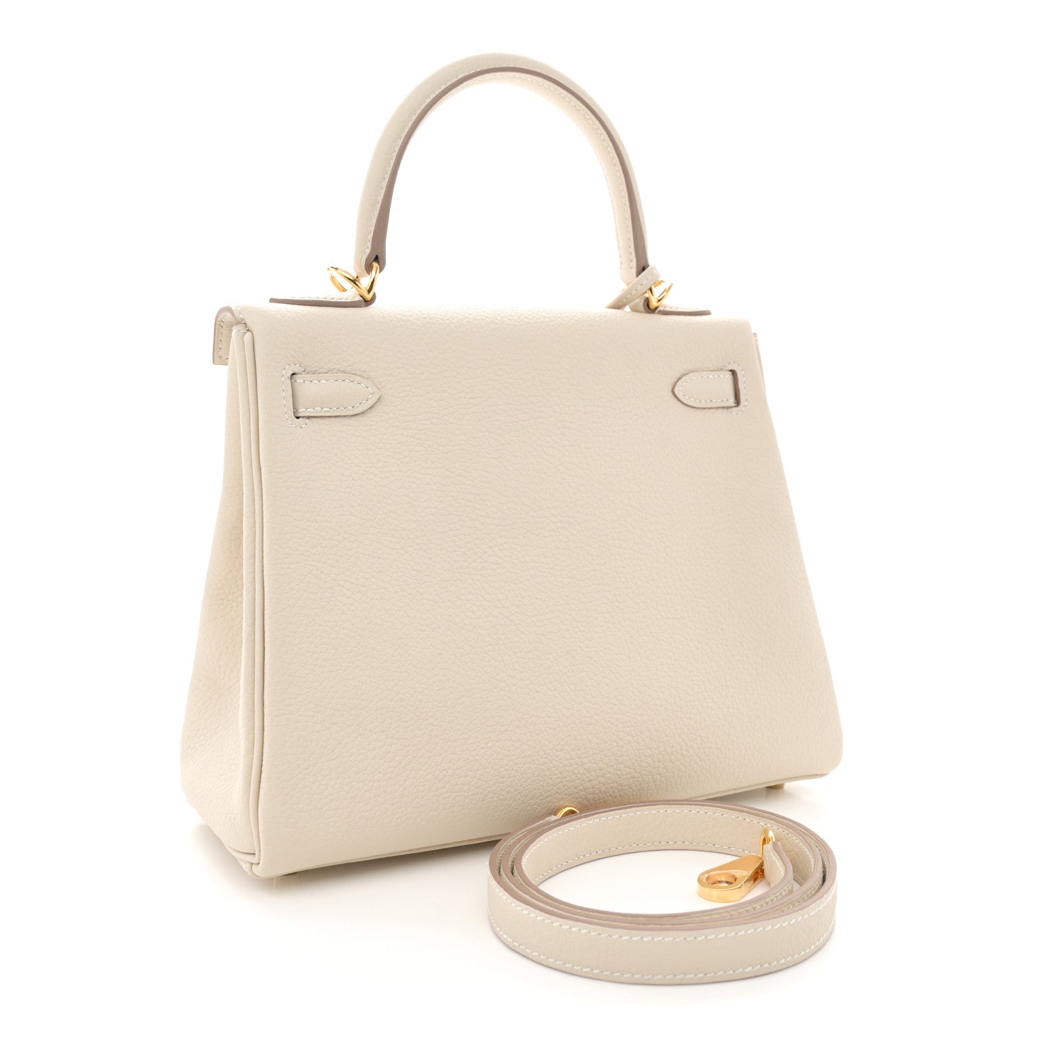 Hermes Togo Kelly Retourne 25 Craie 3 of 11