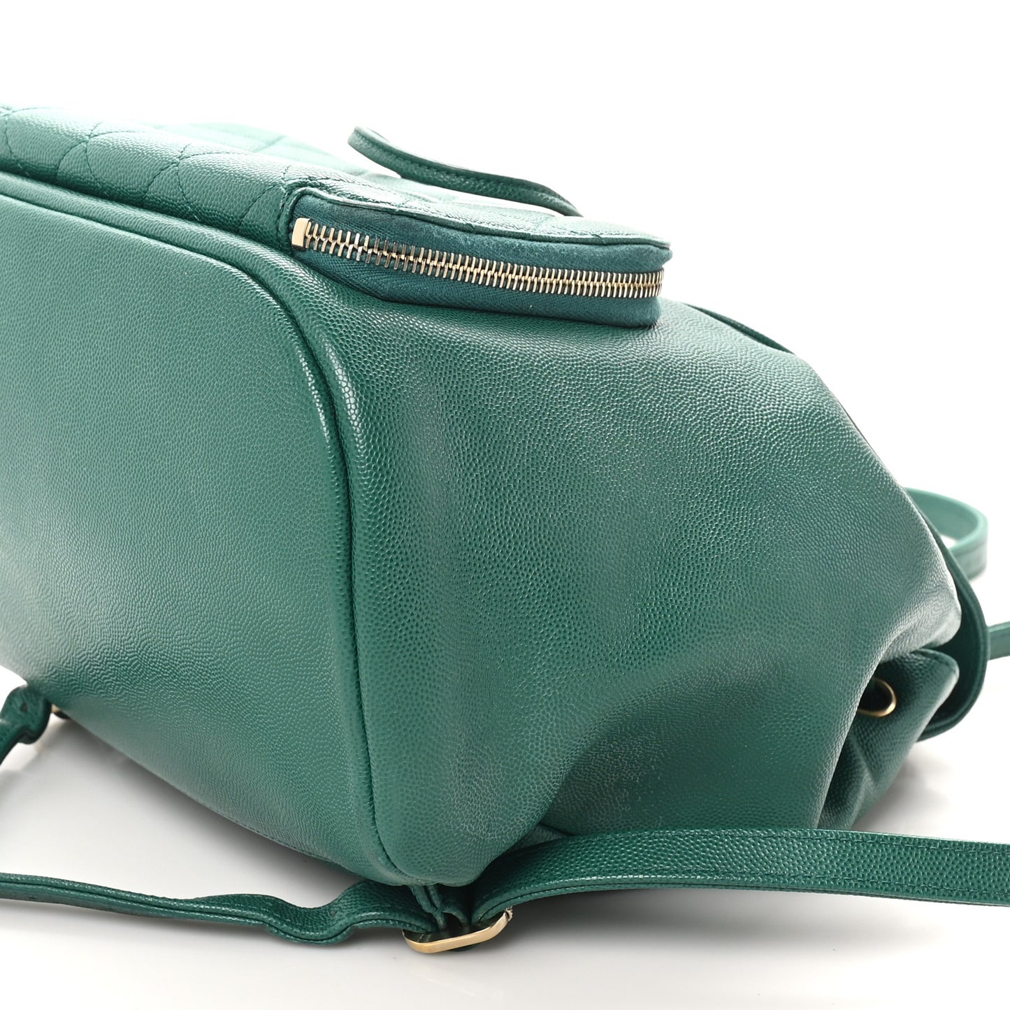Caviar Quilted Business Affinity Backpack Green