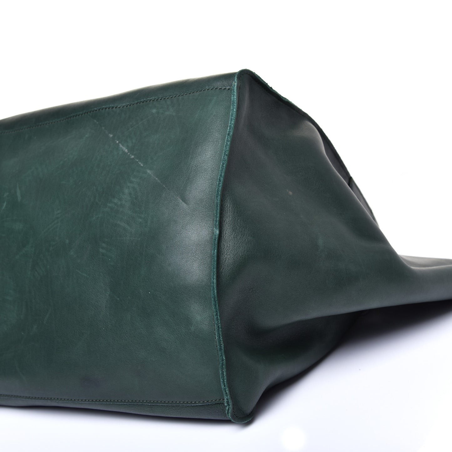 Smooth Calfskin Medium Big Bag Dark Green
