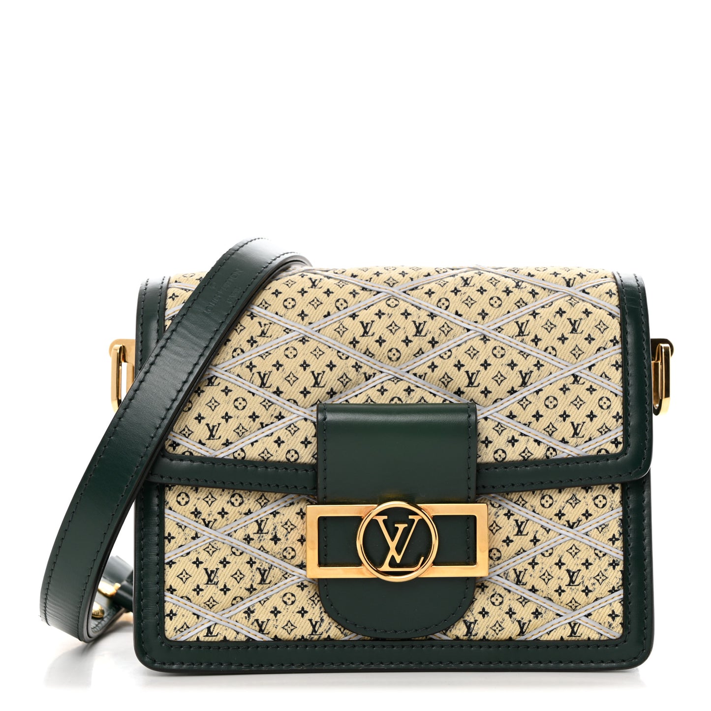 Denim Printed Monogram Dauphine Mini