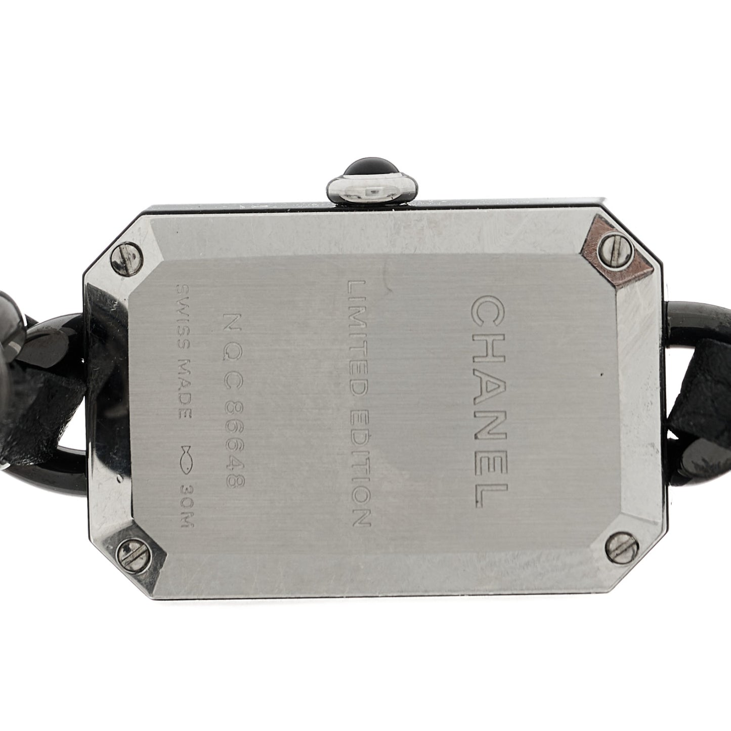 Stainless Steel Lambskin 16mm Premiere Rock Triple Row Quartz Watch Black