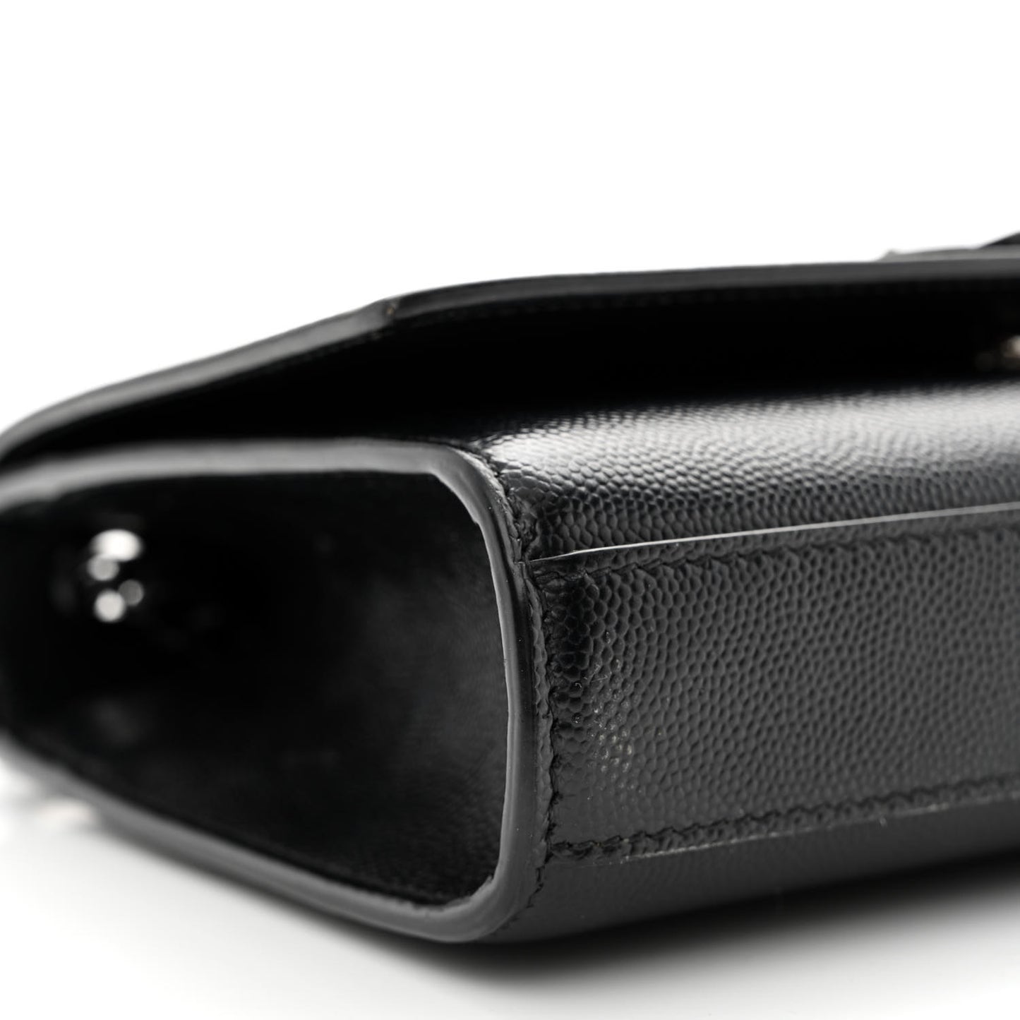 Grain De Poudre Small Monogram Monochrome Kate Satchel Black