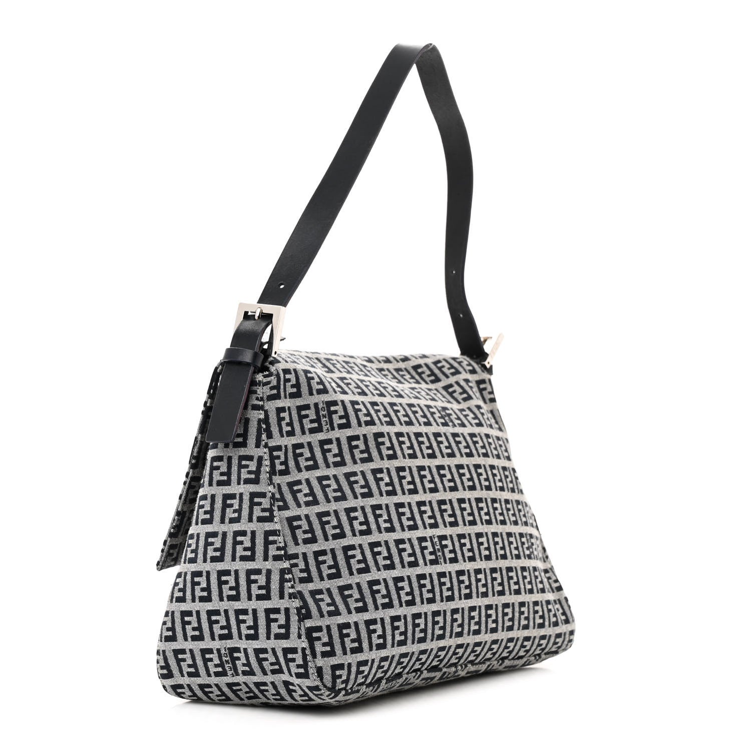 Fendi Zucchino Mama Baguette Navy 3 of 18