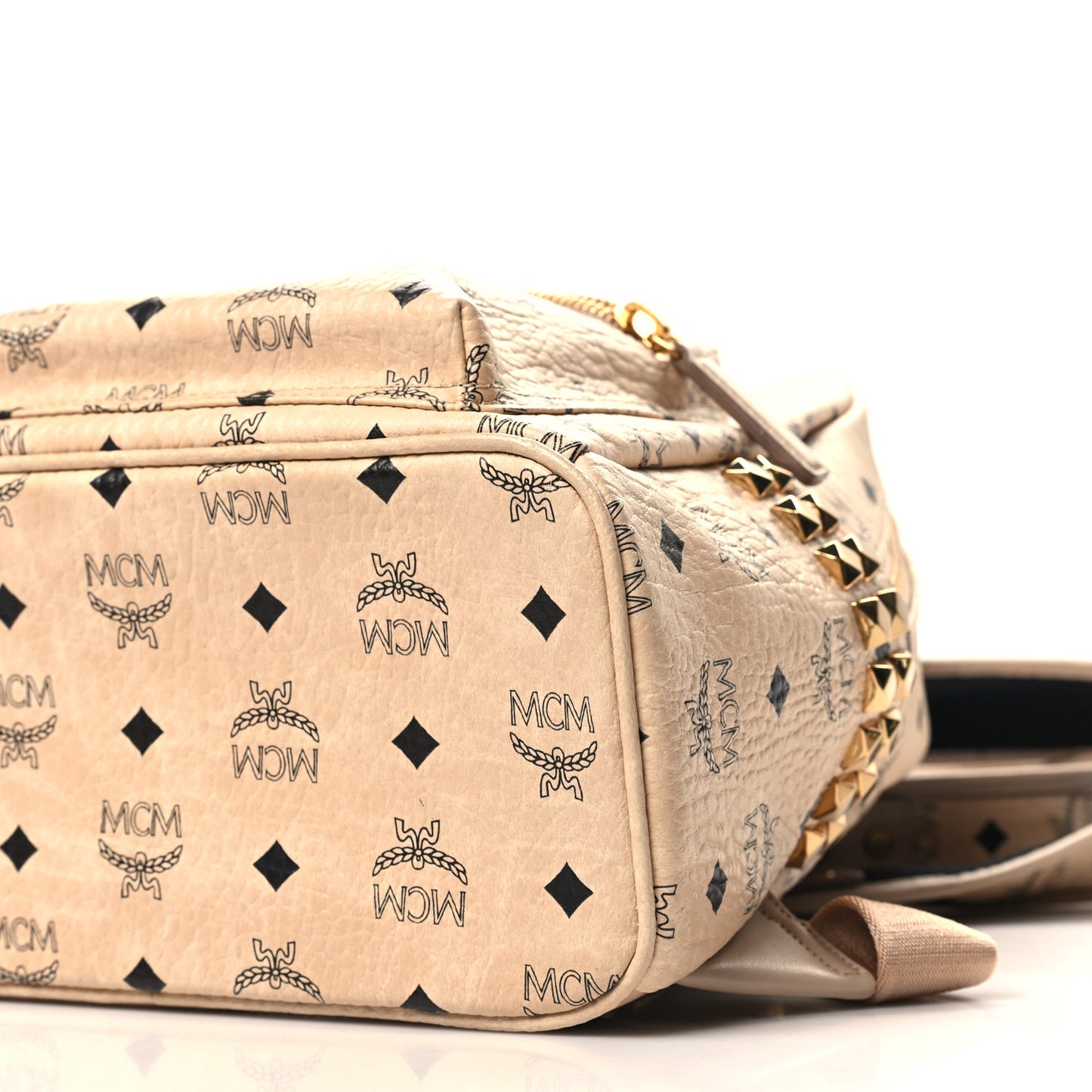 Visetos Small Side Stud Stark Backpack Beige