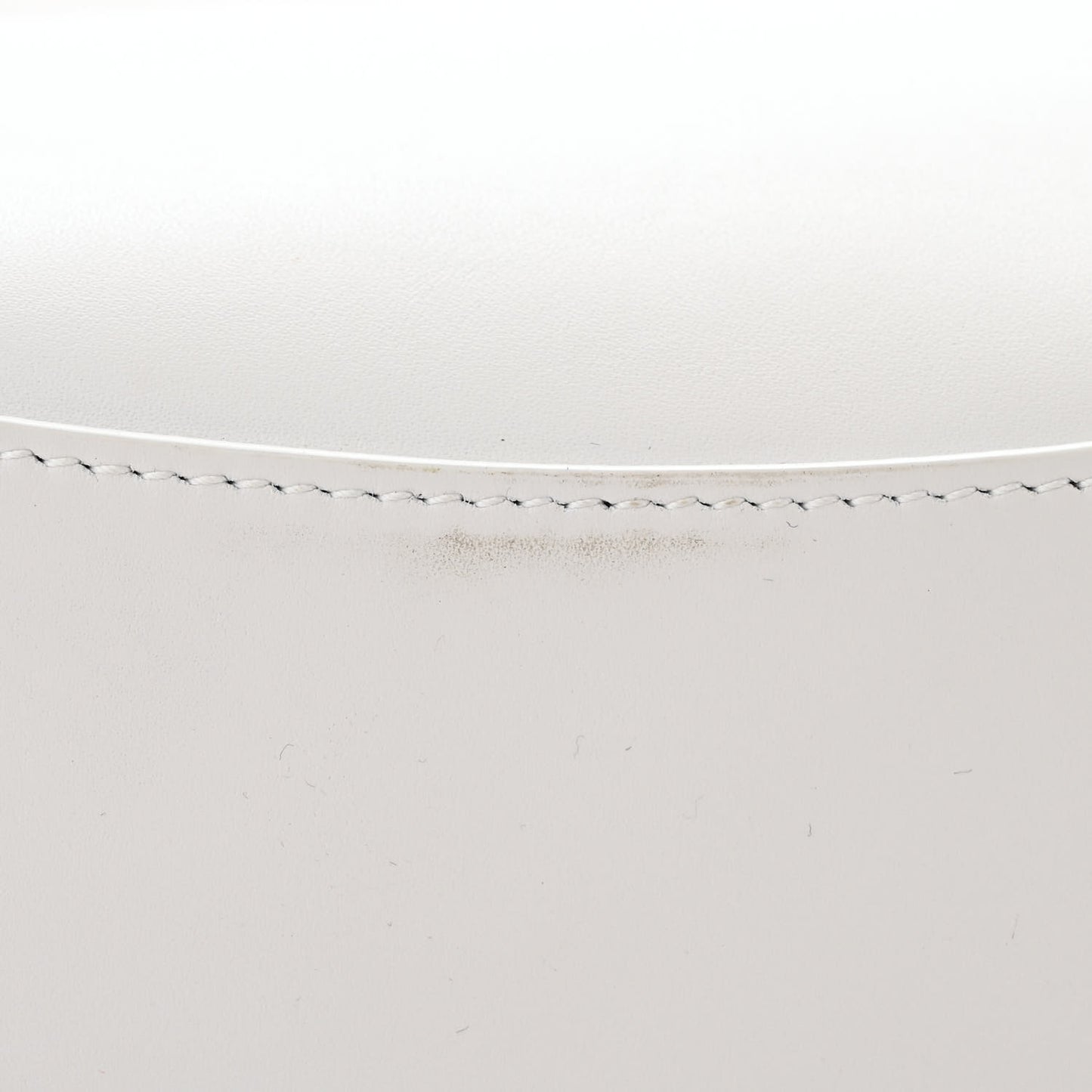 Natural Smooth Calfskin Mini Rodeo Top Handle Handbag Optic White