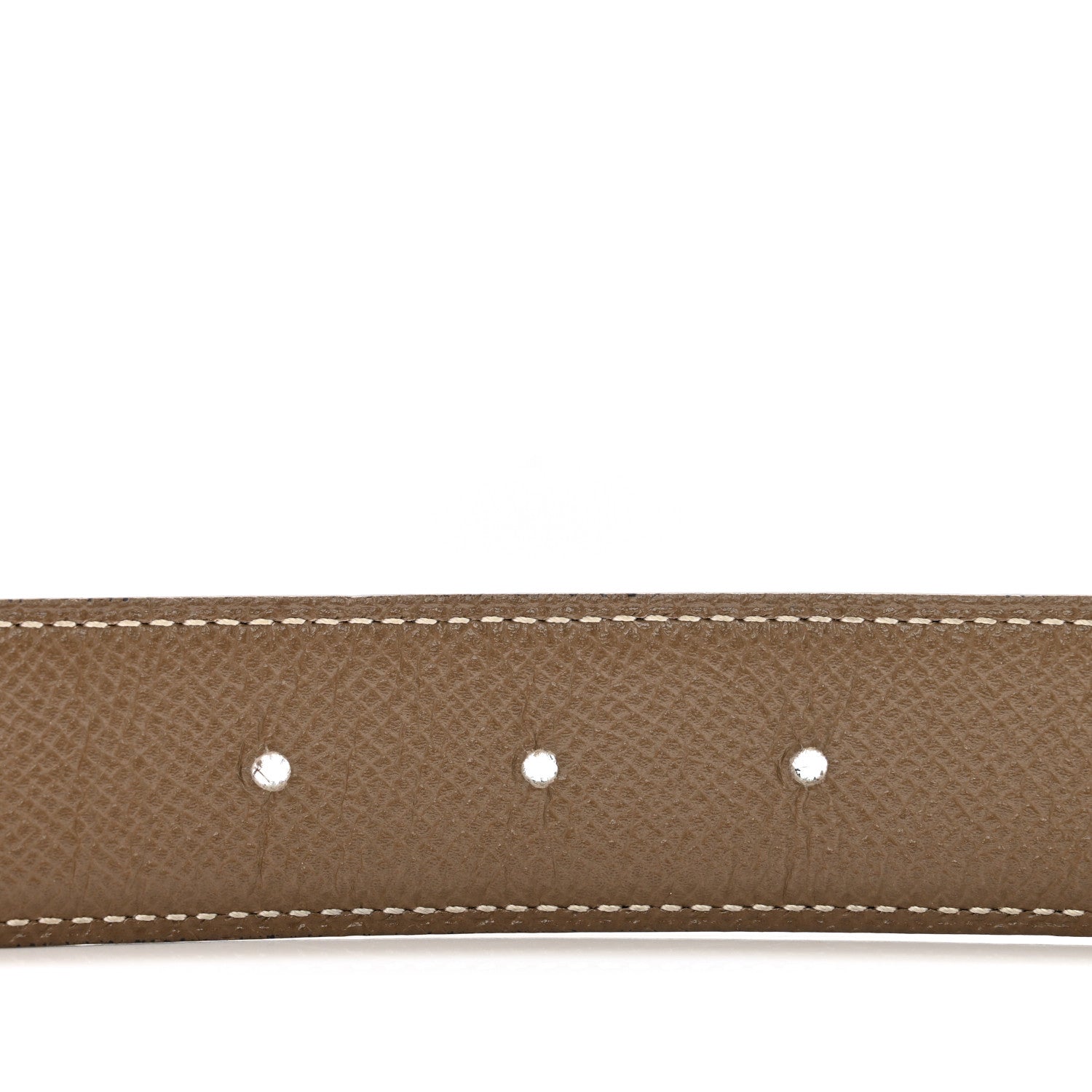 Hermes Swift Epsom 24mm Mini Constance H Belt 75 30 Black Etoupe 4 of 5