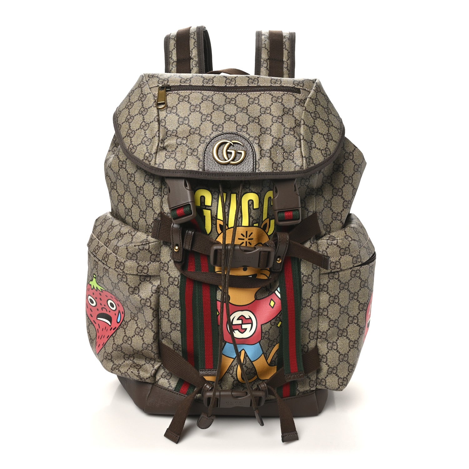 Gucci X Pablo DelCielo GG Supreme Monogram Web Cat Print