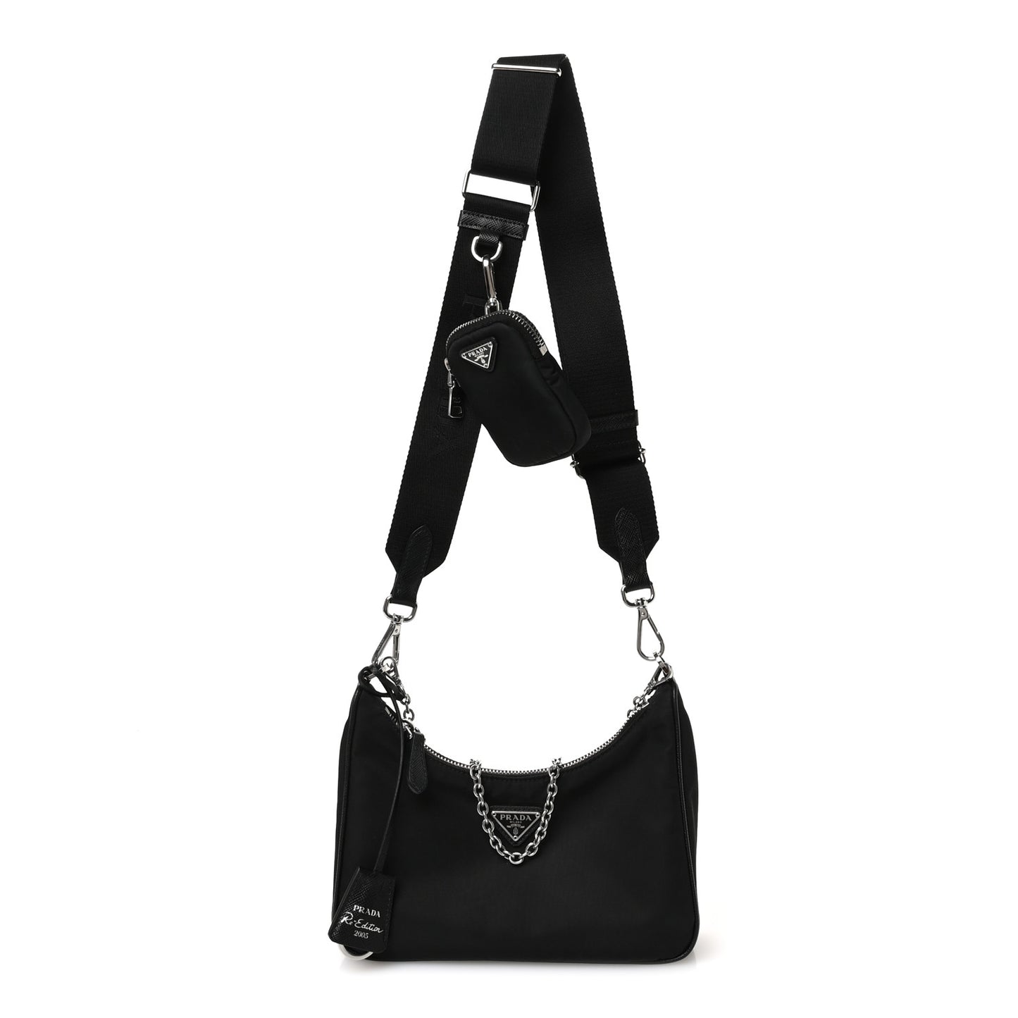 Nylon Re-Edition 2005 Shoulder Bag Black