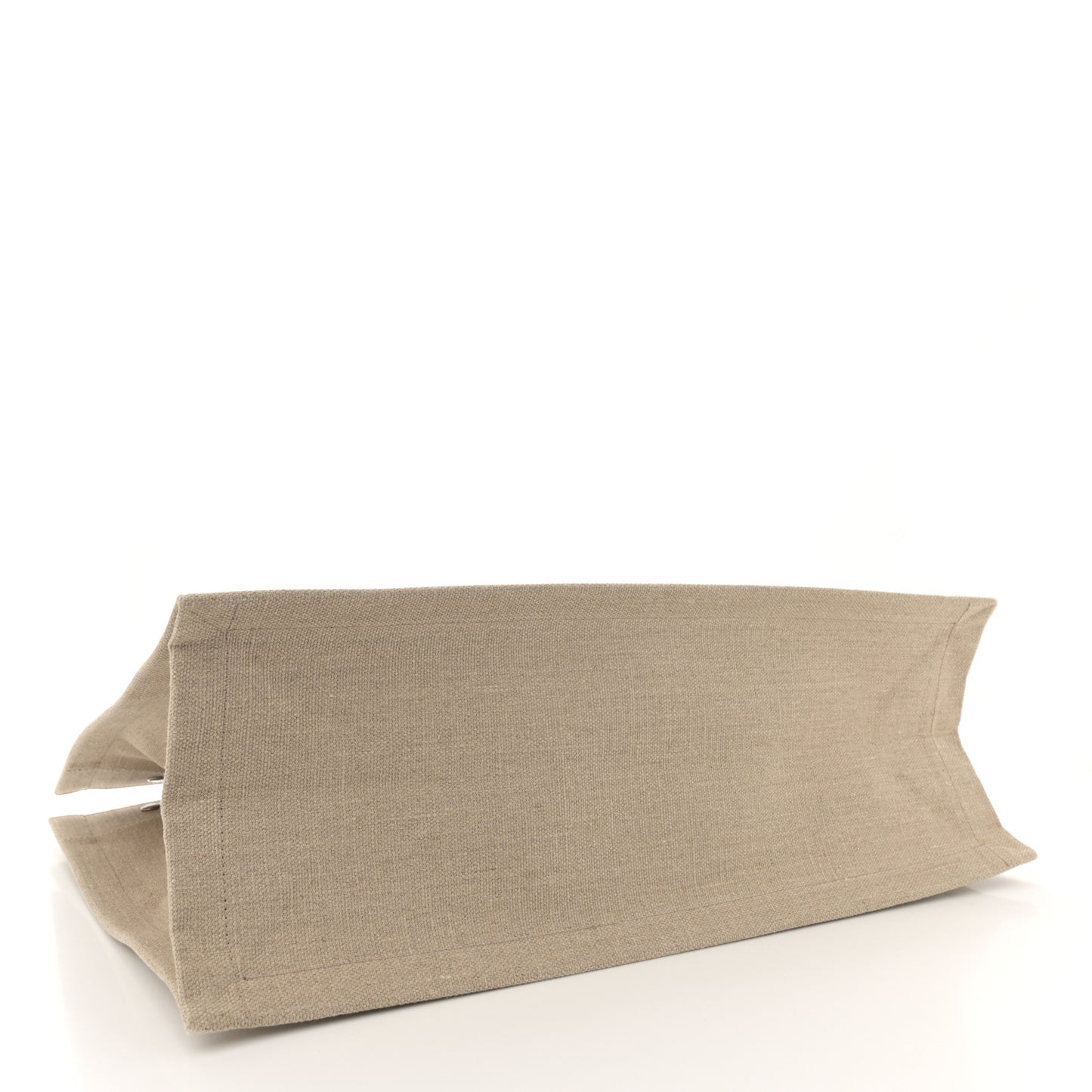 Linen Calfskin Rive Gauche Tote Optic White