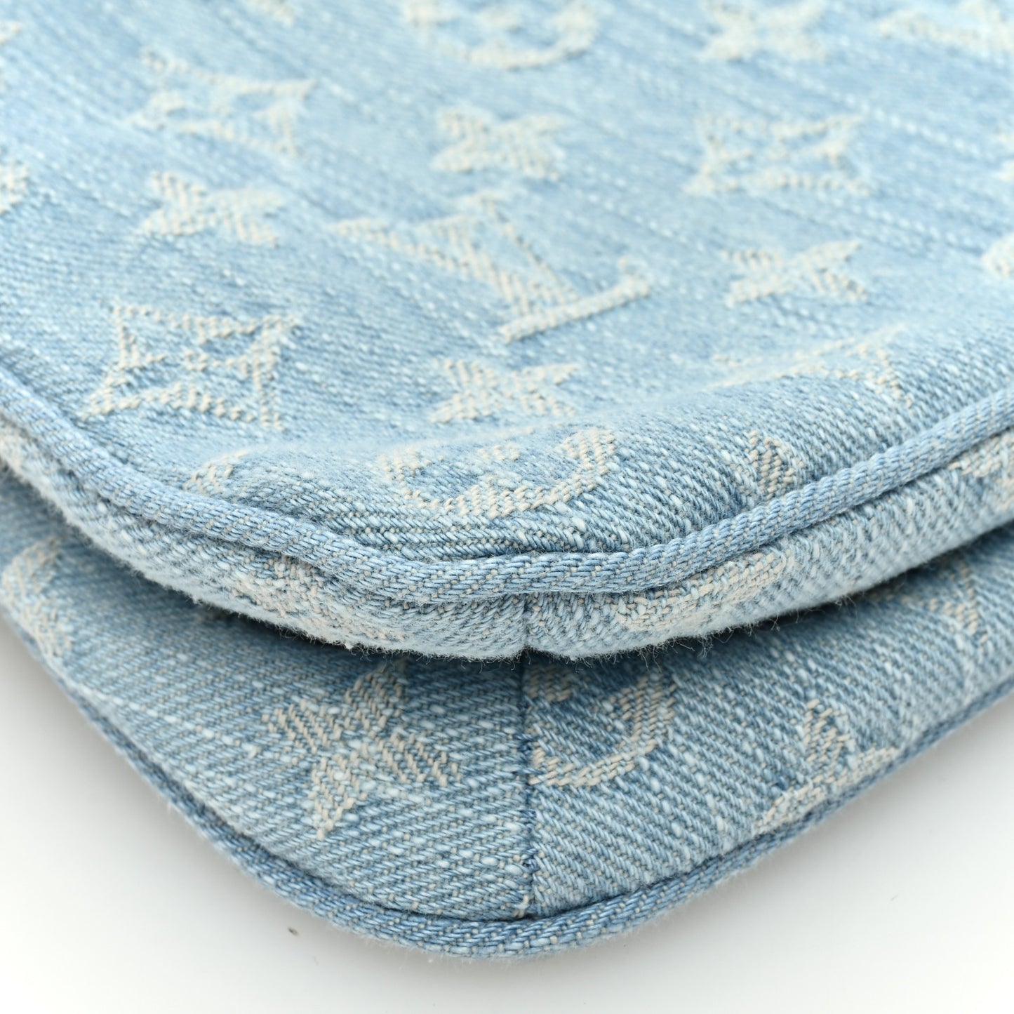 Monogram Denim Liv Pochette Sky Blue