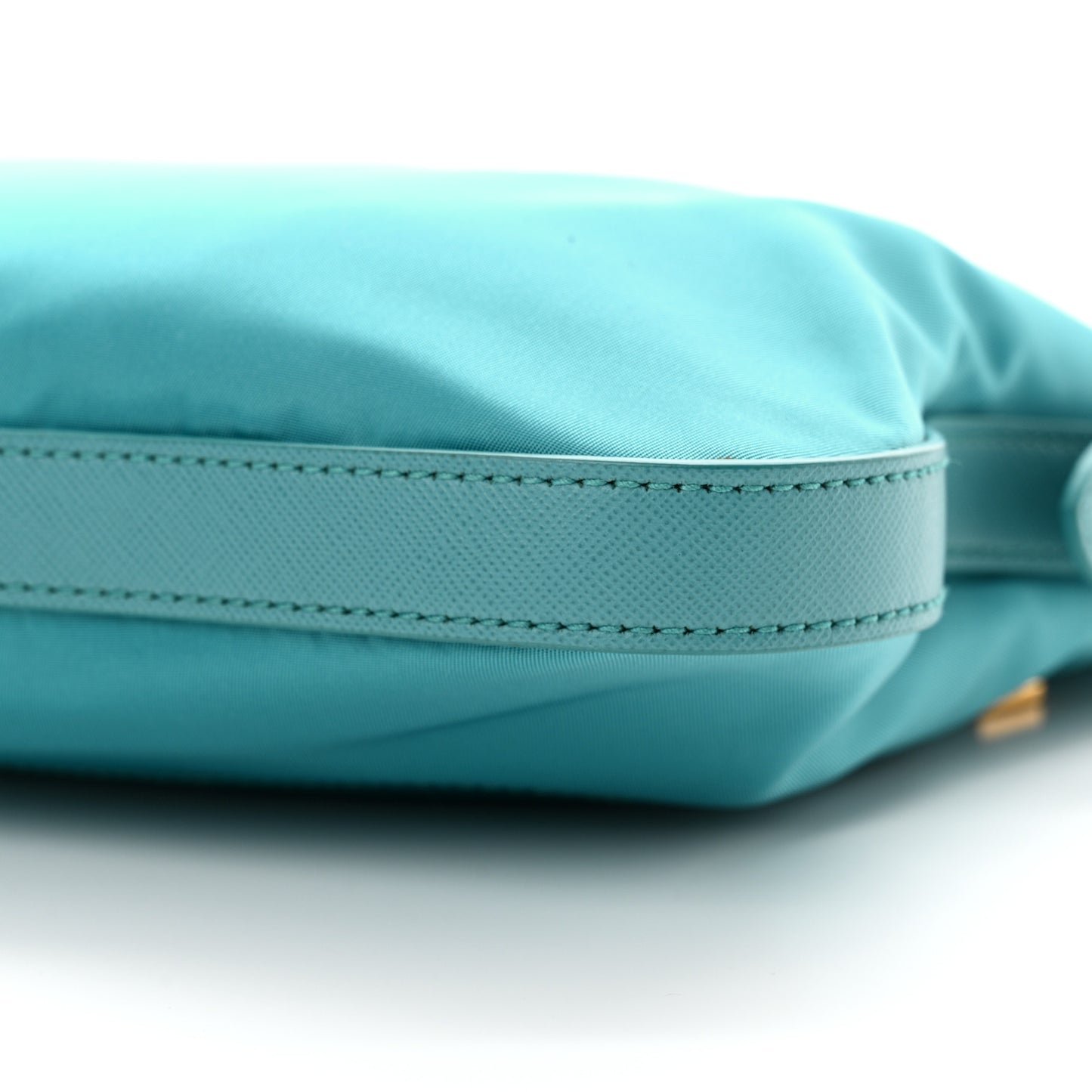 Tessuto Nylon Saffiano Small Crossbody Bag Turchese