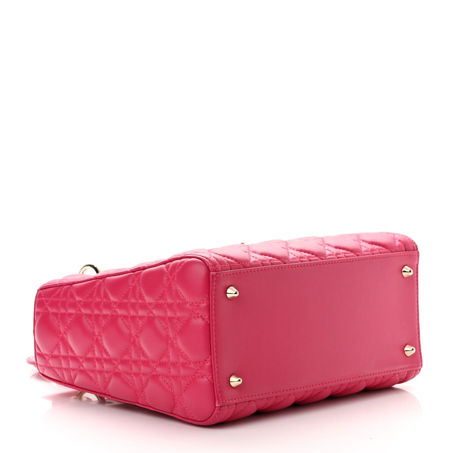 Christian Dior Lambskin Cannage Medium Lady Dior Pink 3 of 8