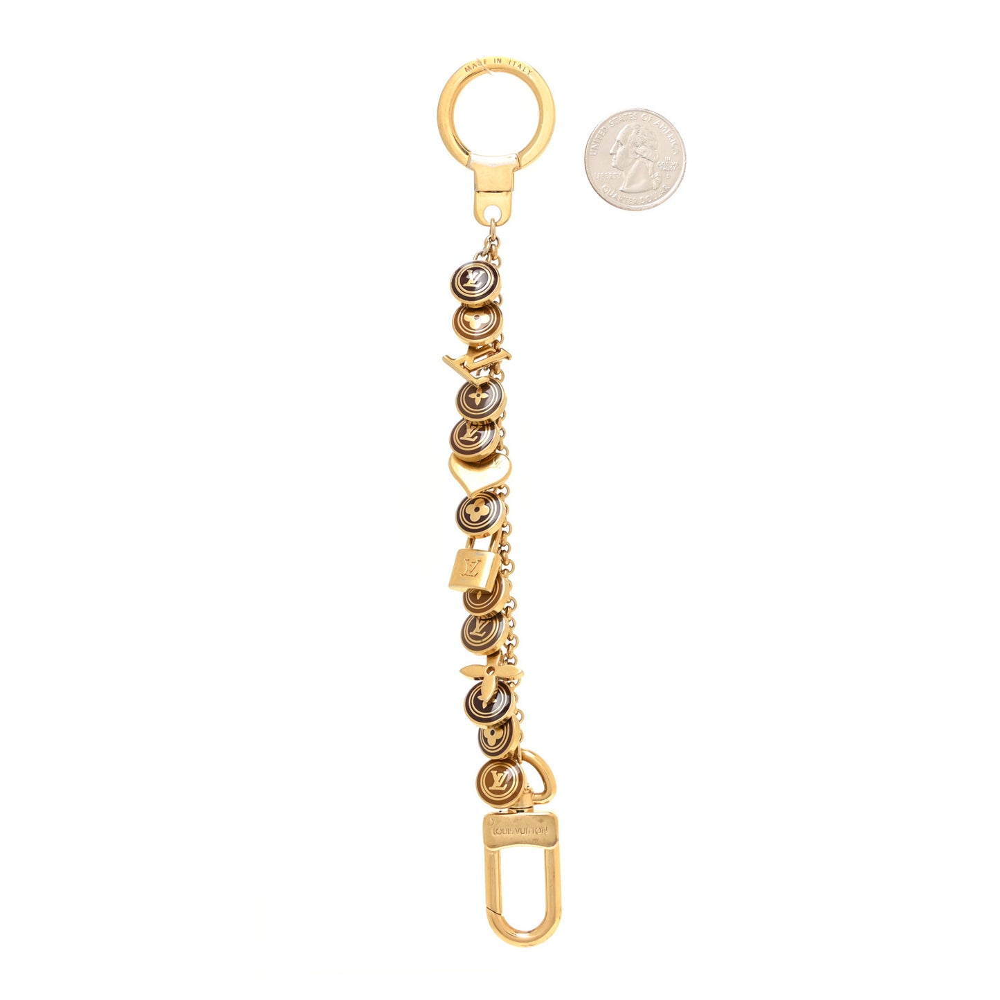 Pastilles Key Chain Bag Charm Brown