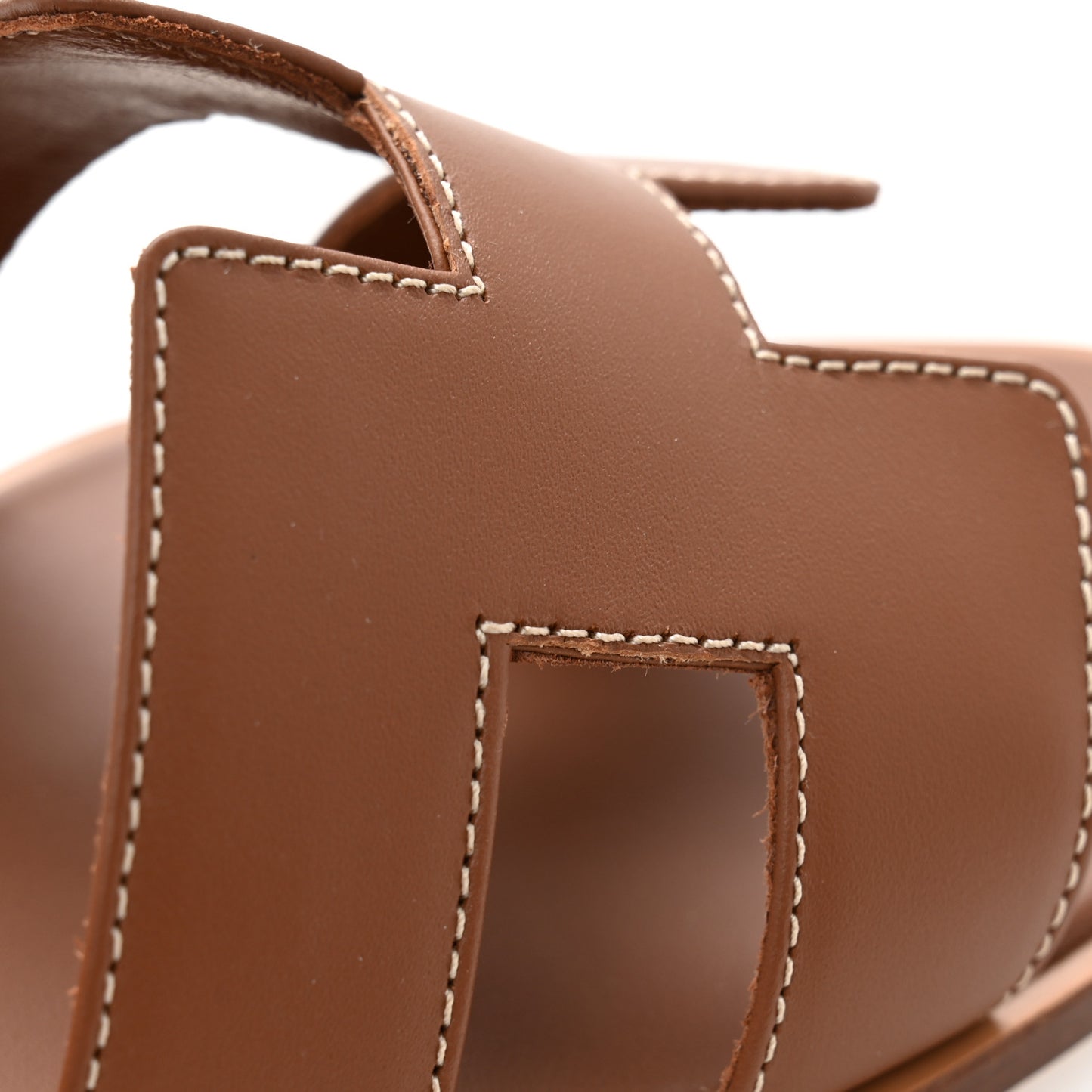 Box Calfskin Oran Sandals 38.5 Gold