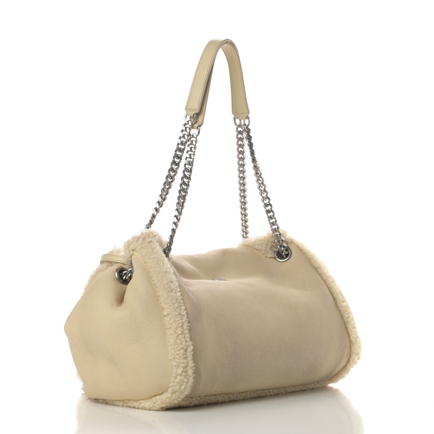 Shearling Medium Nolita Shoulder Bag Natural