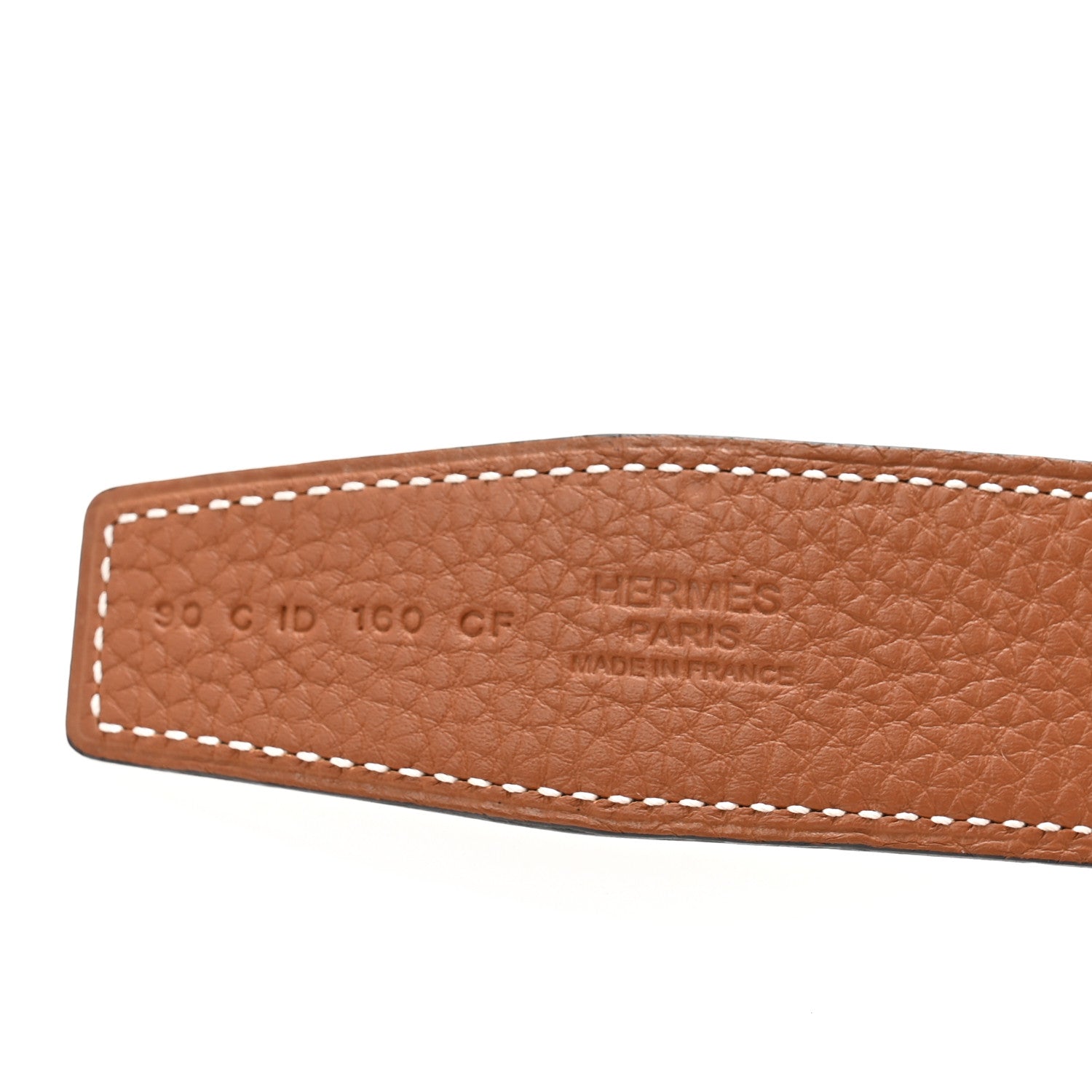 Hermes Togo Box 32mm Maillon H Belt 90 Gold Black 5 of 7