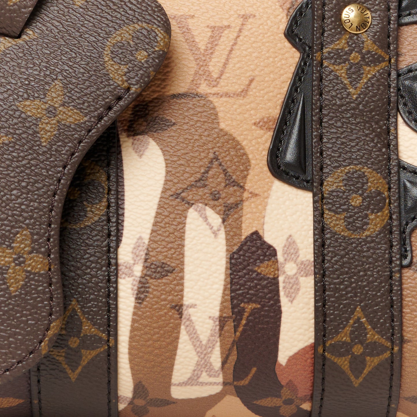 Monogram Portrait Keepall Bandouliere 25 Brown