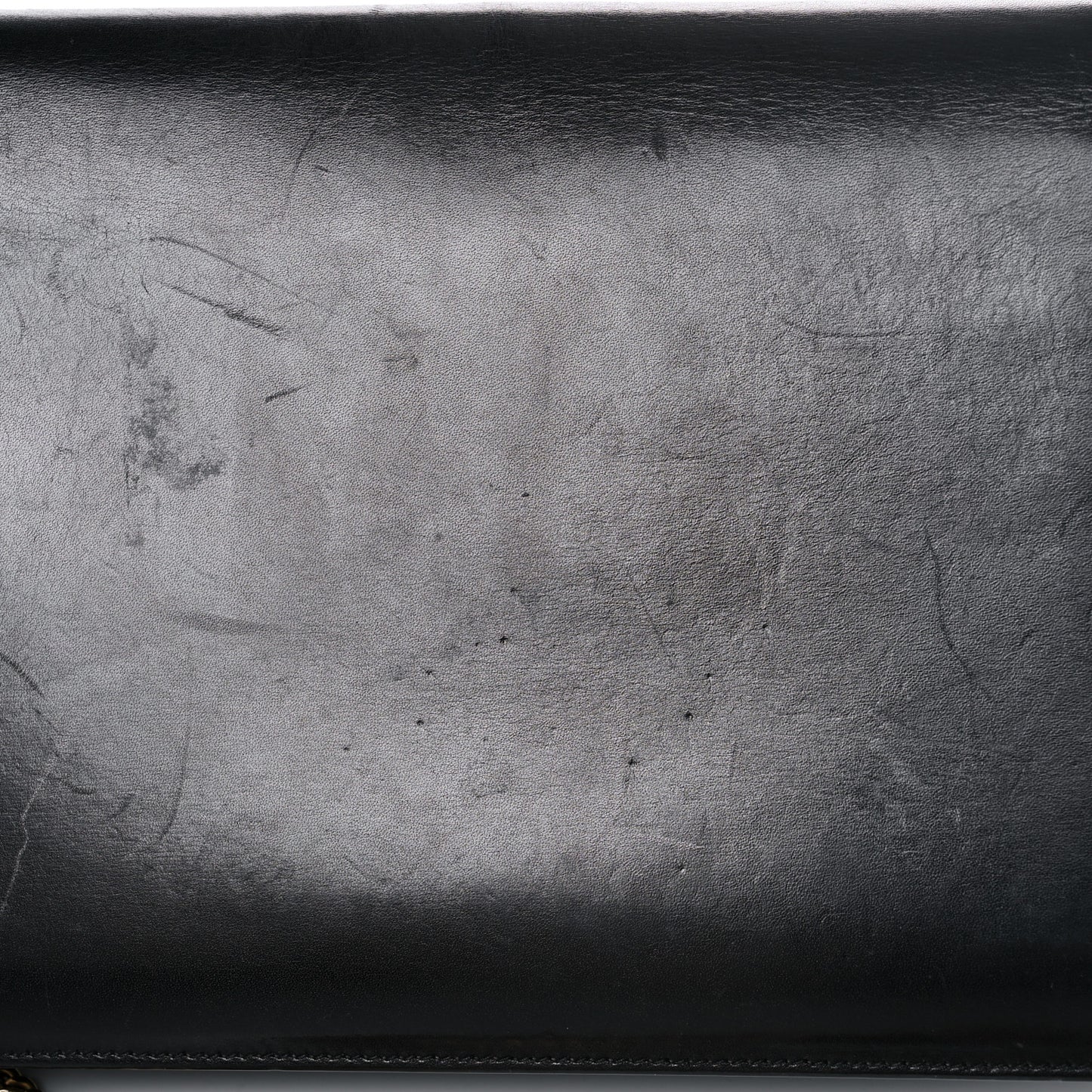 Smooth Calfskin Monogram Cassandra Clasp Bag Black