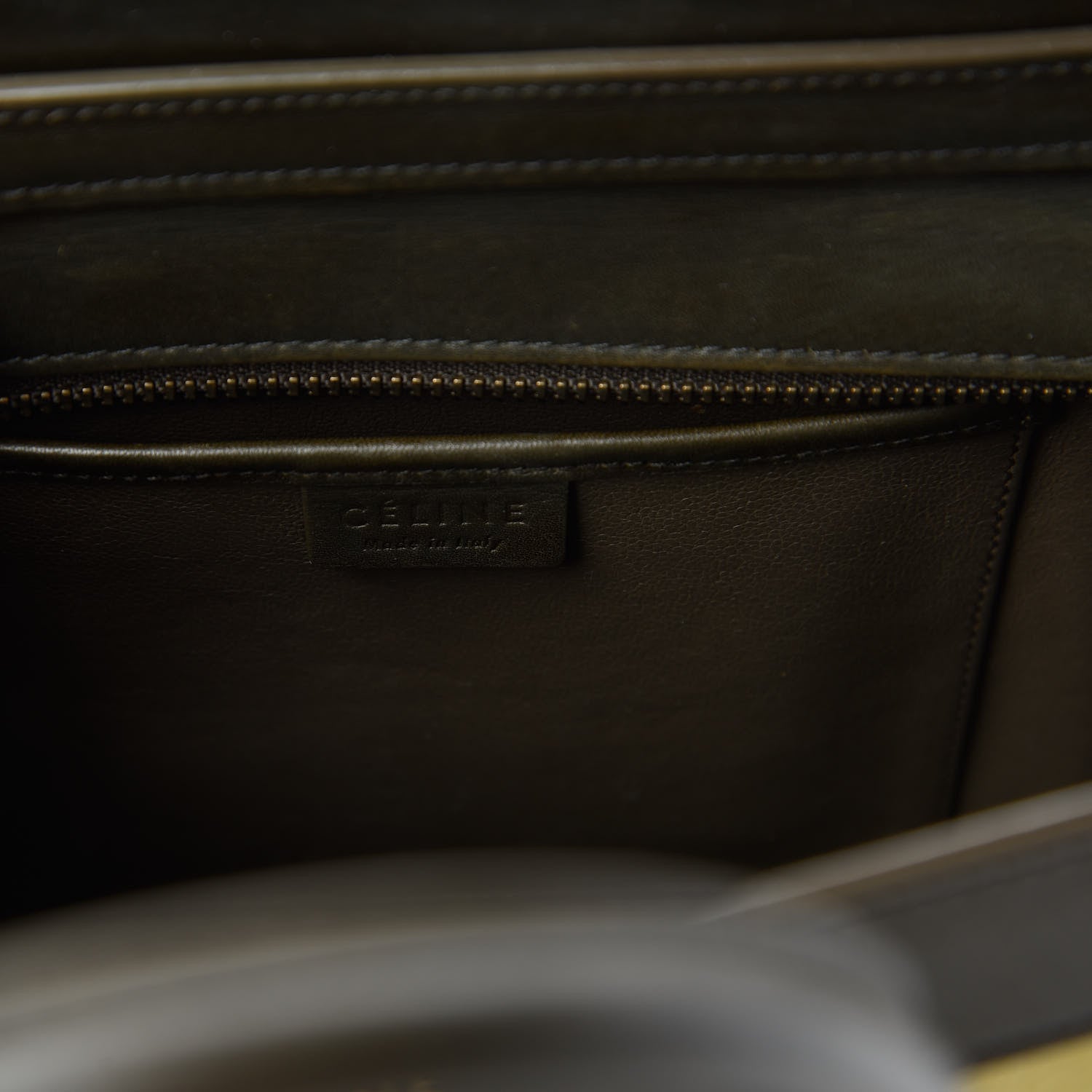 Celine Nubuck Smooth Calfskin Nano Tri-Color Luggage Chartreuse 8 of 10