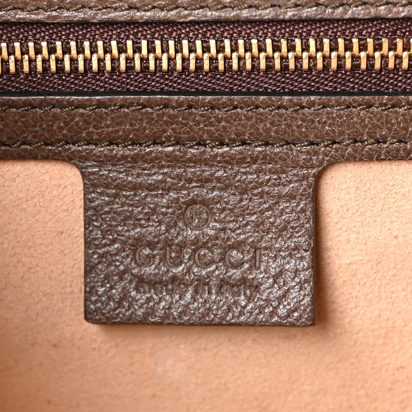 GG Supreme Monogram Web Small Ophidia Flap Messenger Bag Brown