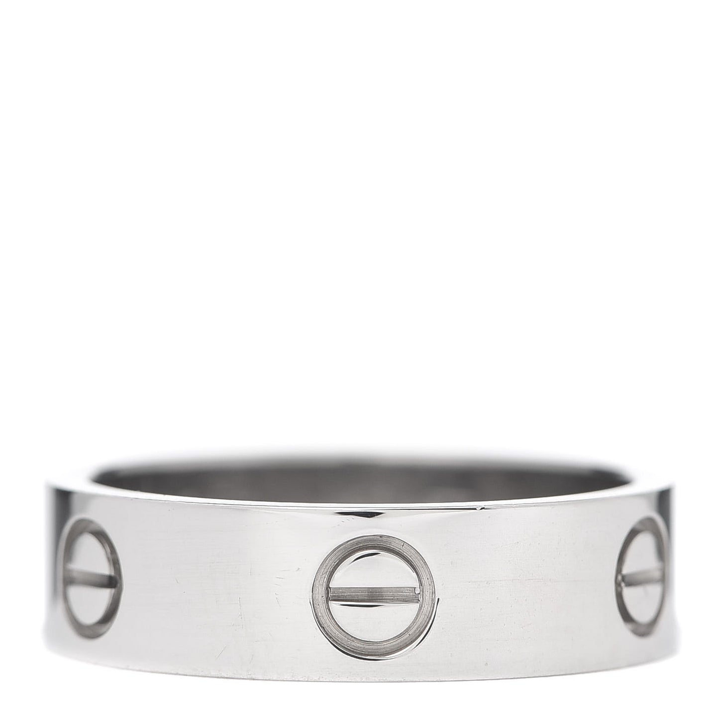 18K White Gold 5.5mm LOVE Ring 60 9