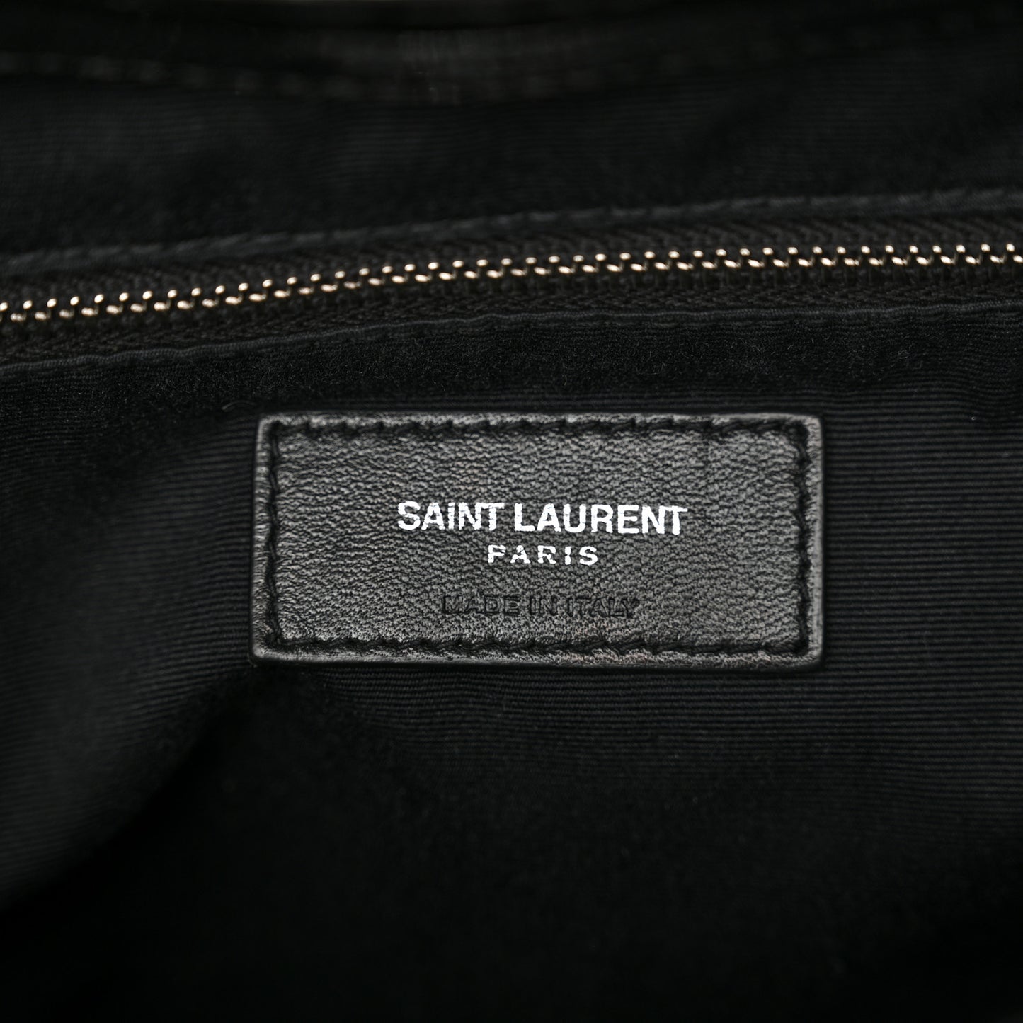 Patent Y Quilted Monogram Small Loulou Backpack Black