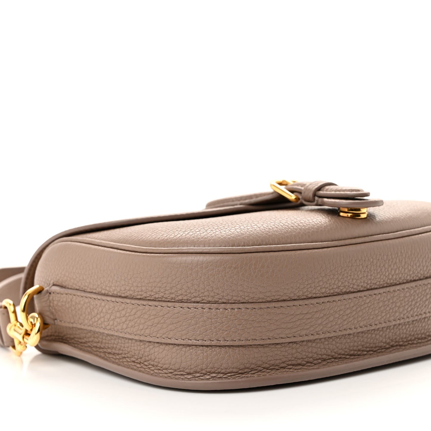 Grained Calfskin Medium Bobby Flap Taupe