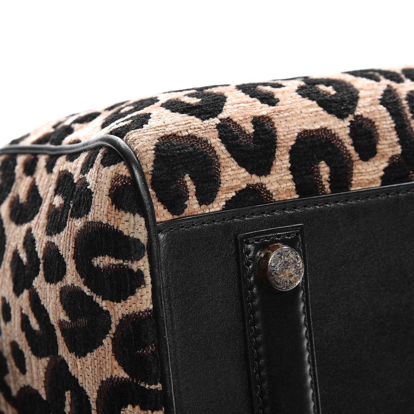 Jacquard Velvet Leopard Print Stephen Sprouse Speedy