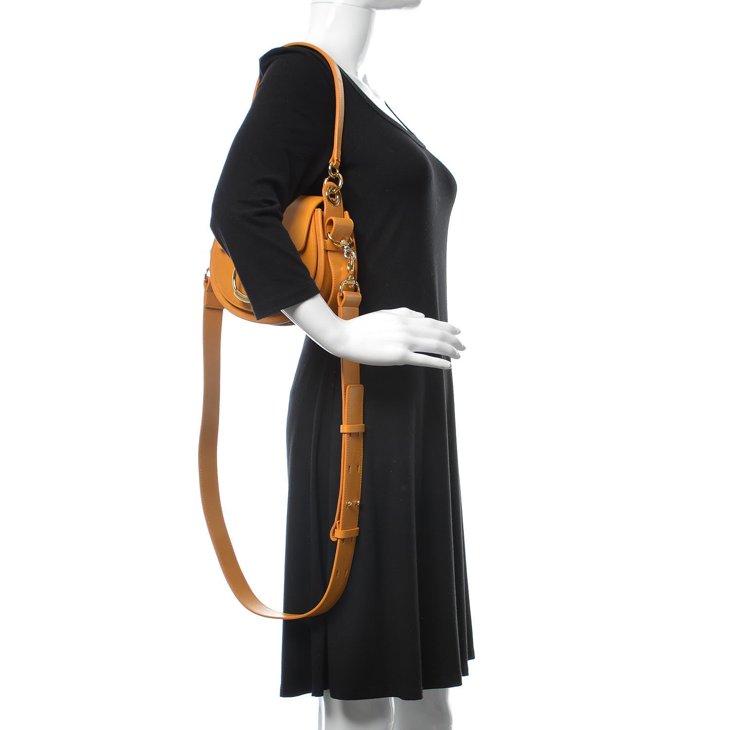 Chloe Calfskin Small Tess Bag Burning Camel 3 of 10